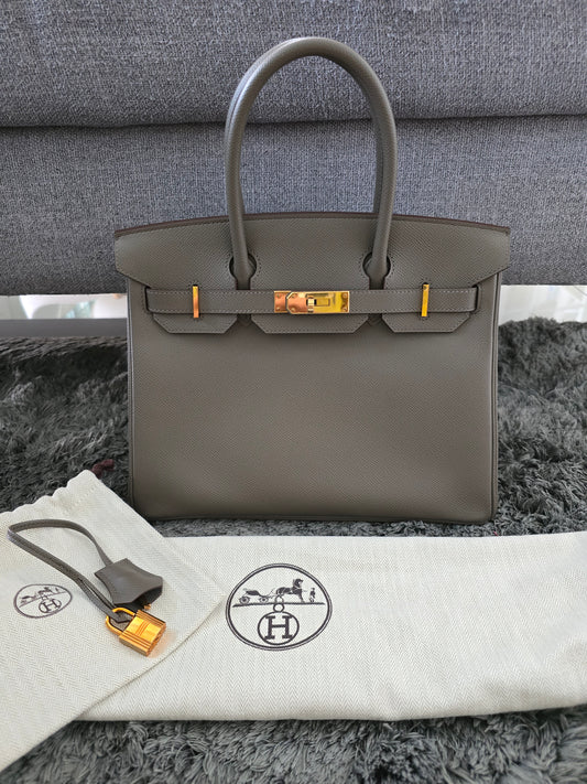 HERMES BIRKIN 30 ETOUPE GHW