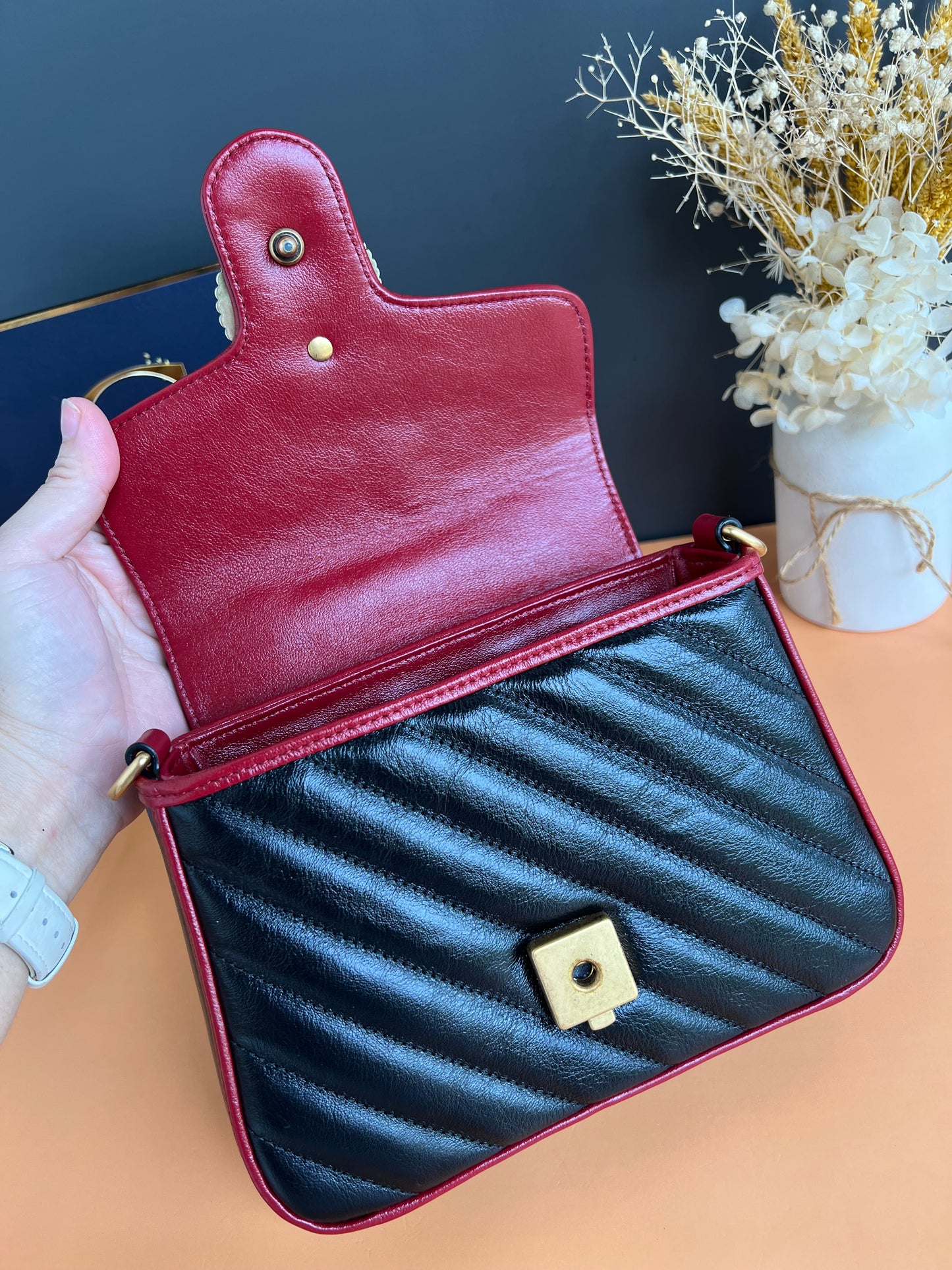 GUCCI MARMONT TOP HANDLE MINI