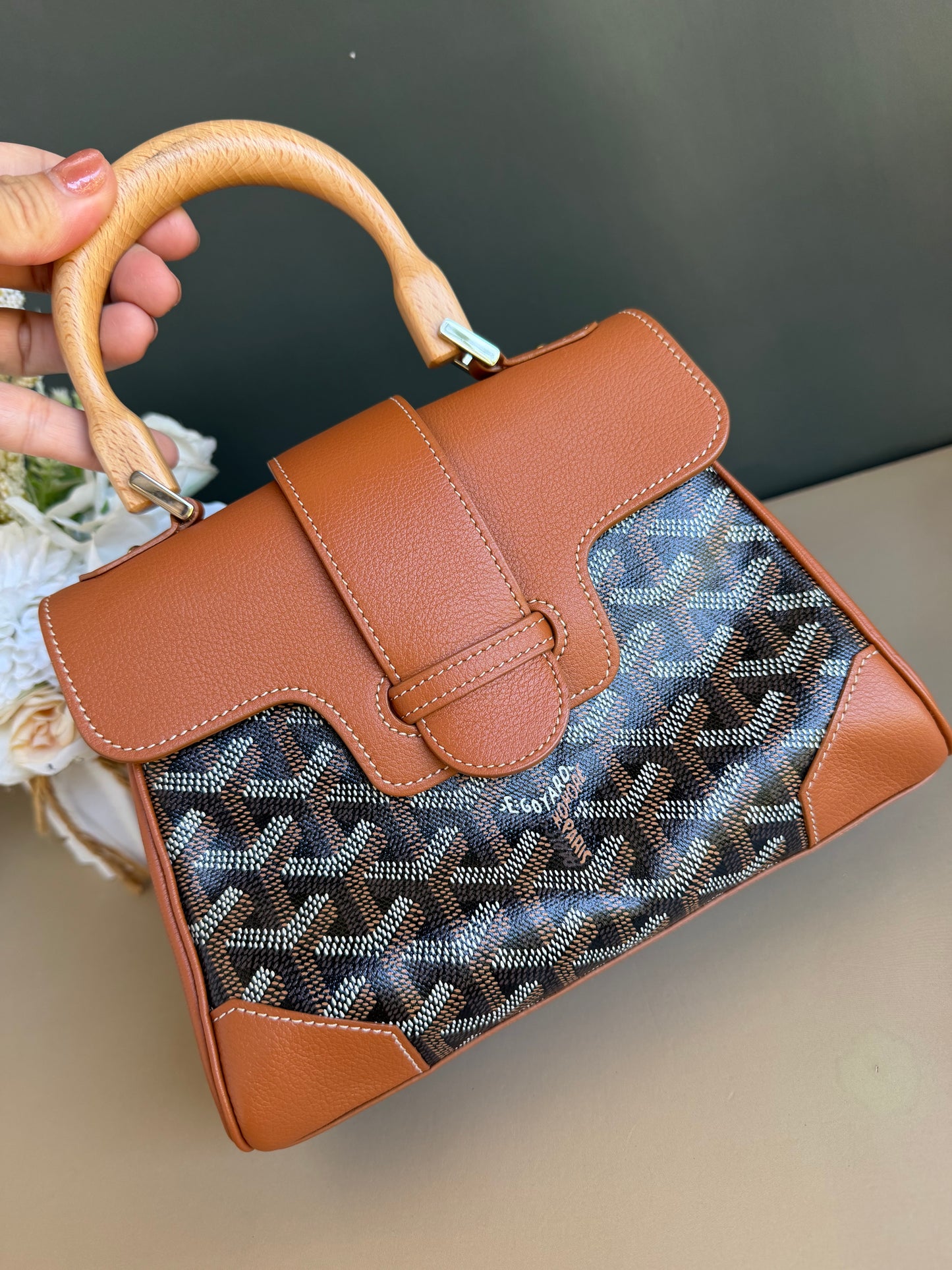 GOYARD MII SAIGON TAN/BLACK