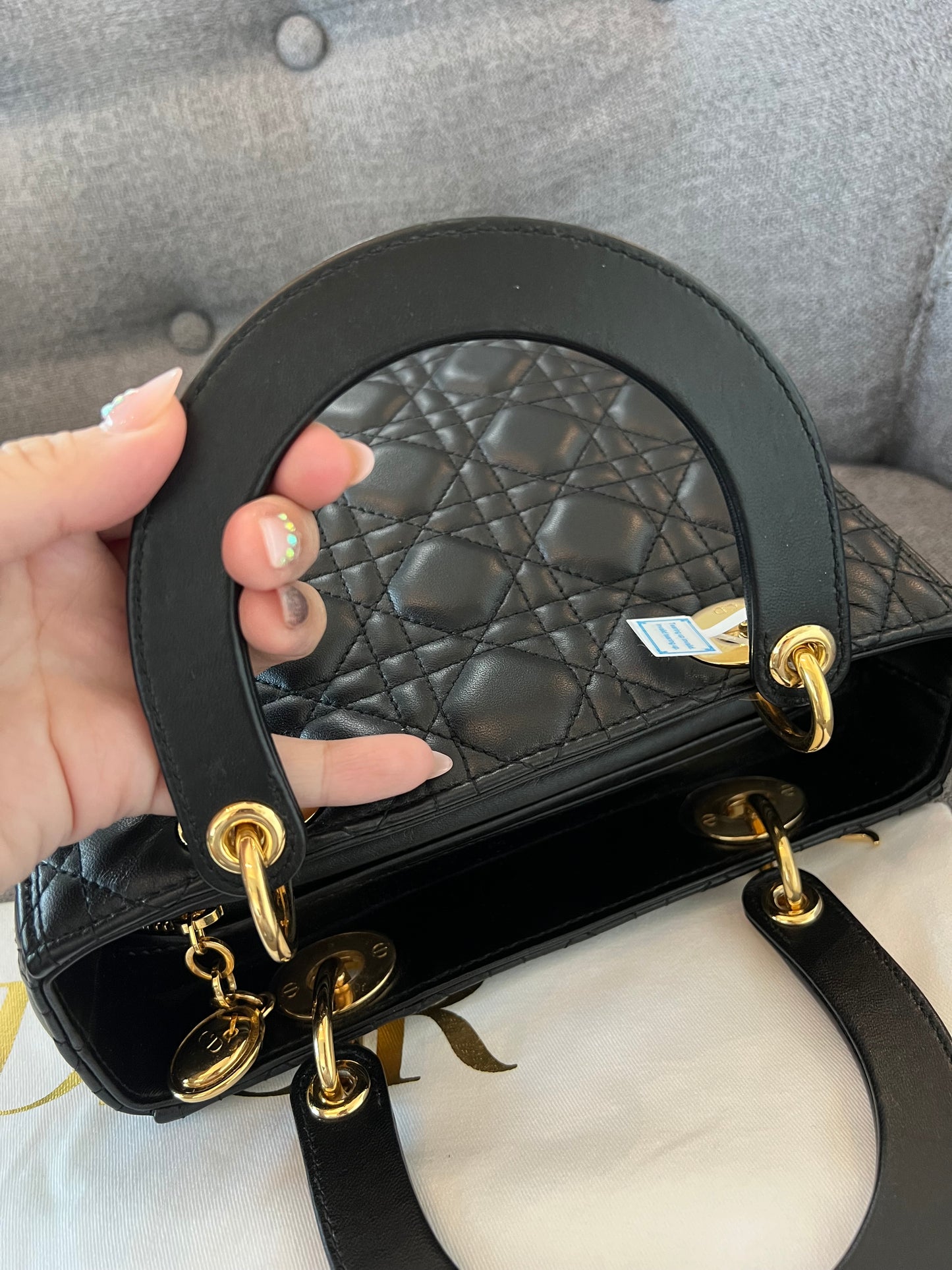 LADY DIOR MEDIUM BLACK