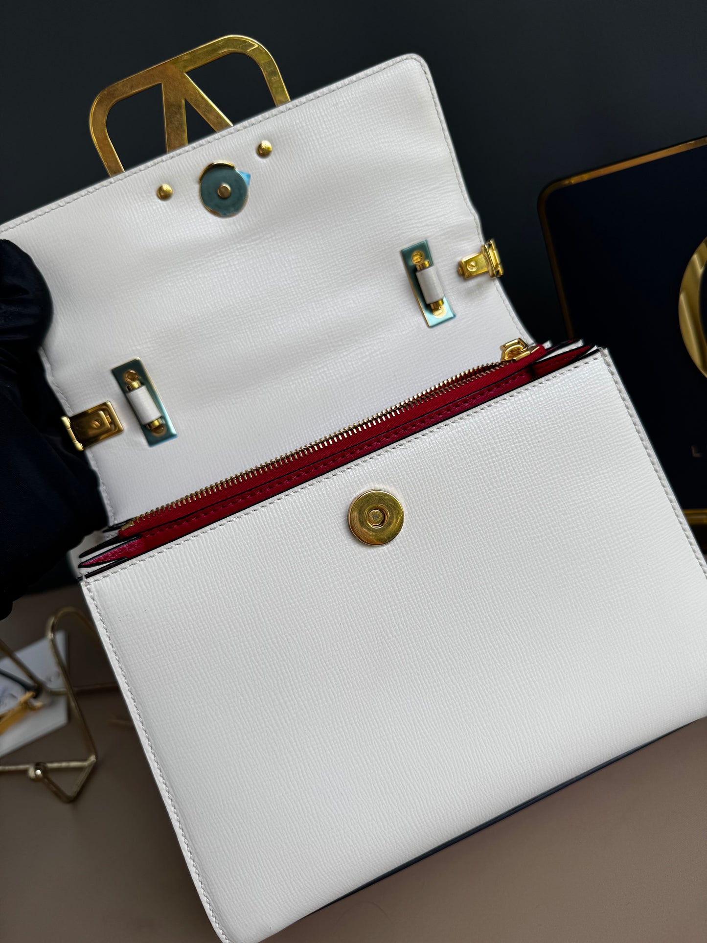 VALENTINO VSLING HANDBAG WITH JEWEL EMBROIDDERY