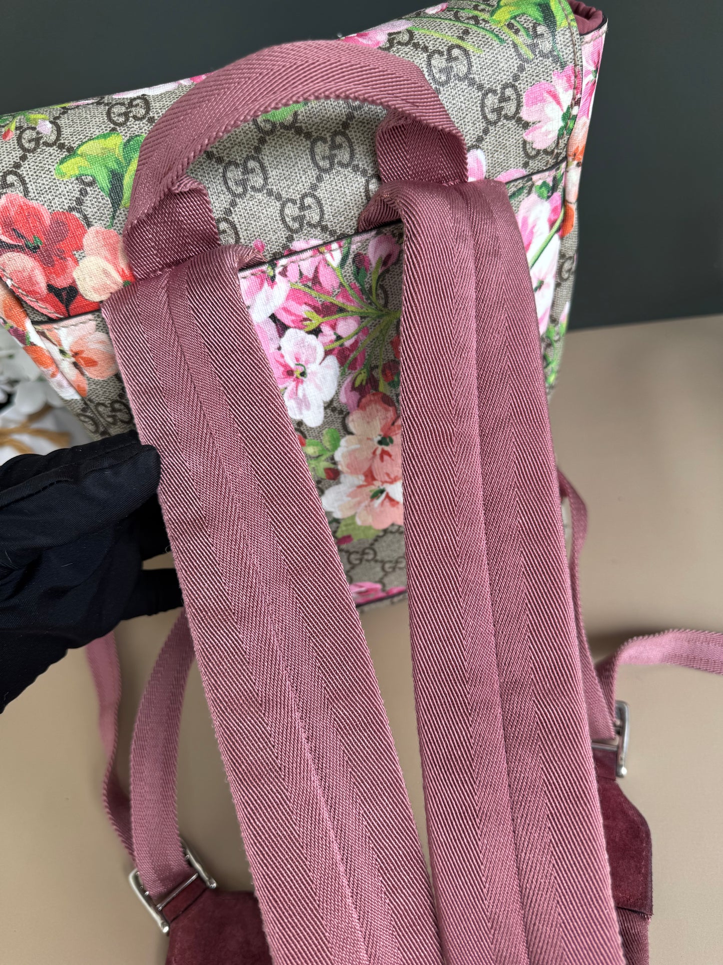 GUCCI FLORAL BACKPACK