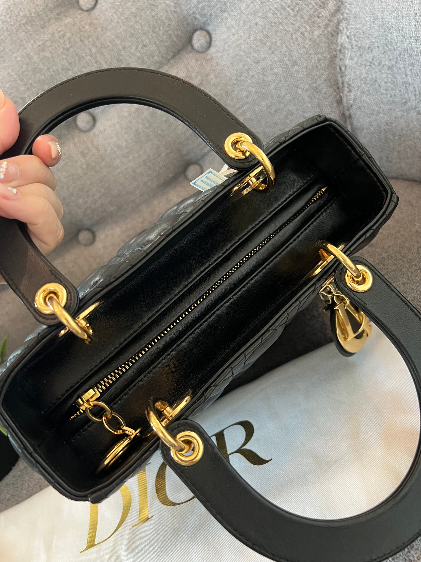 LADY DIOR MEDIUM BLACK