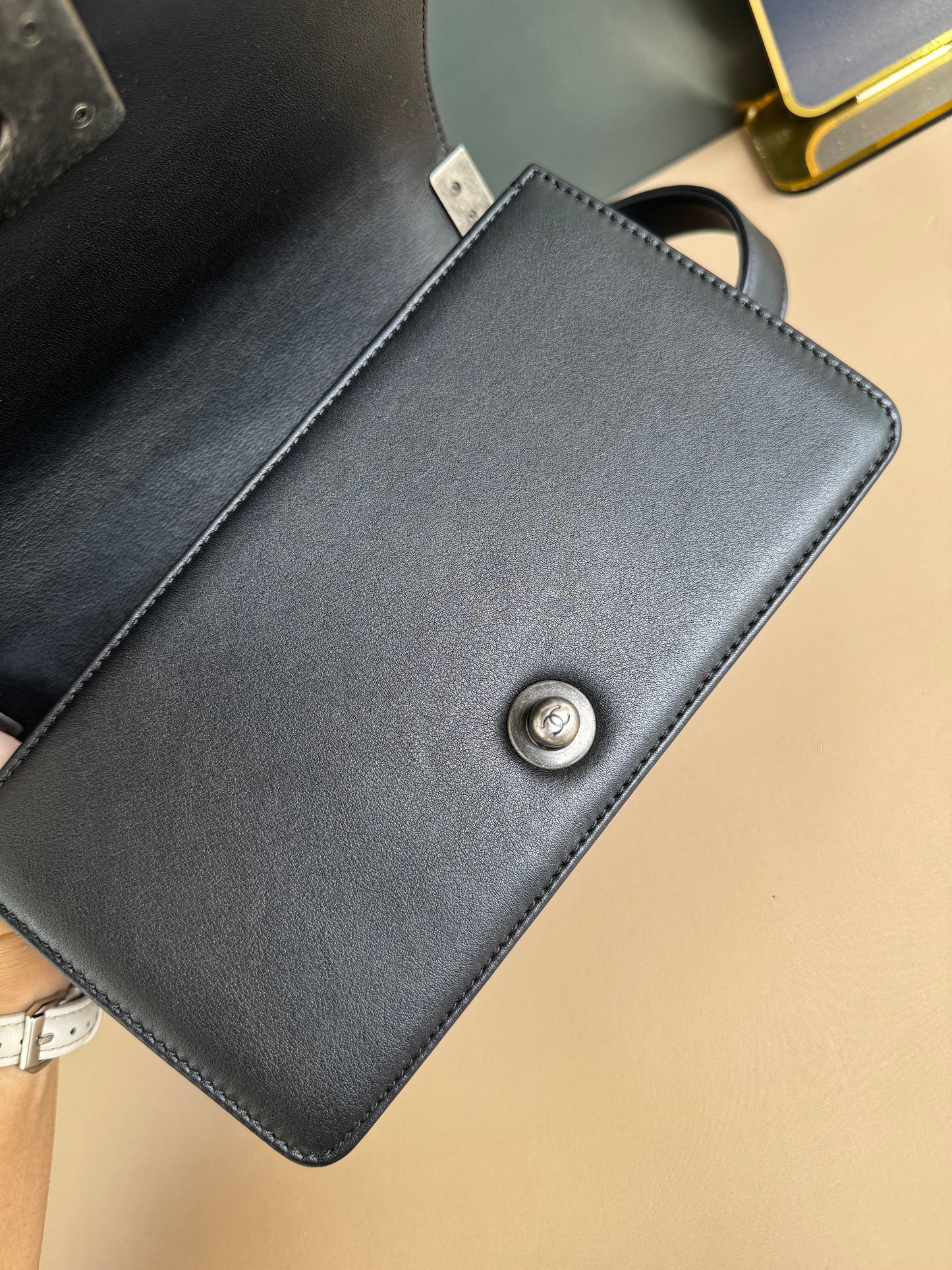 CHANEL LE BOY SMALL CHEVRON
