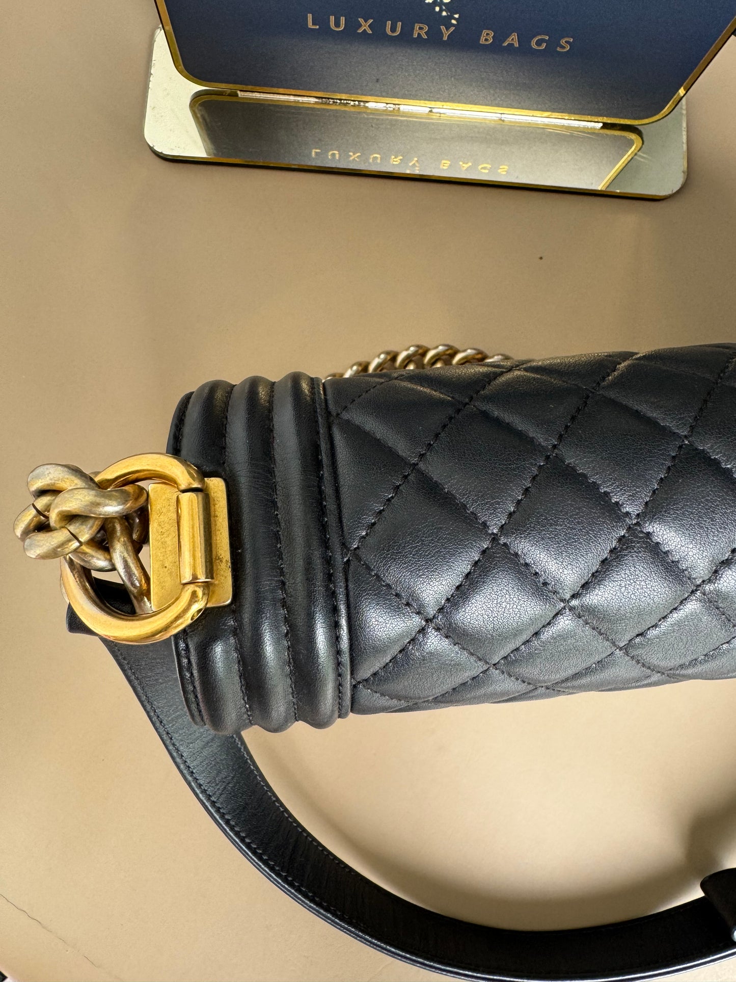 CHANEL LE BOY OLD MEDIUM LAMBSKIN