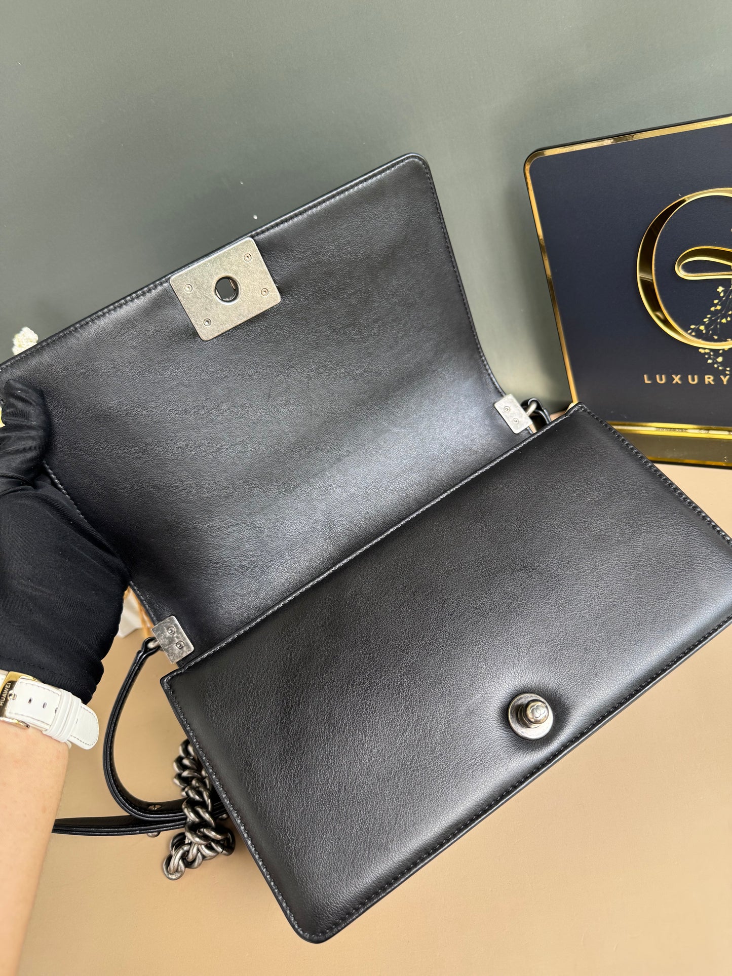 CHANEL LE BOY OLD MEDIUM