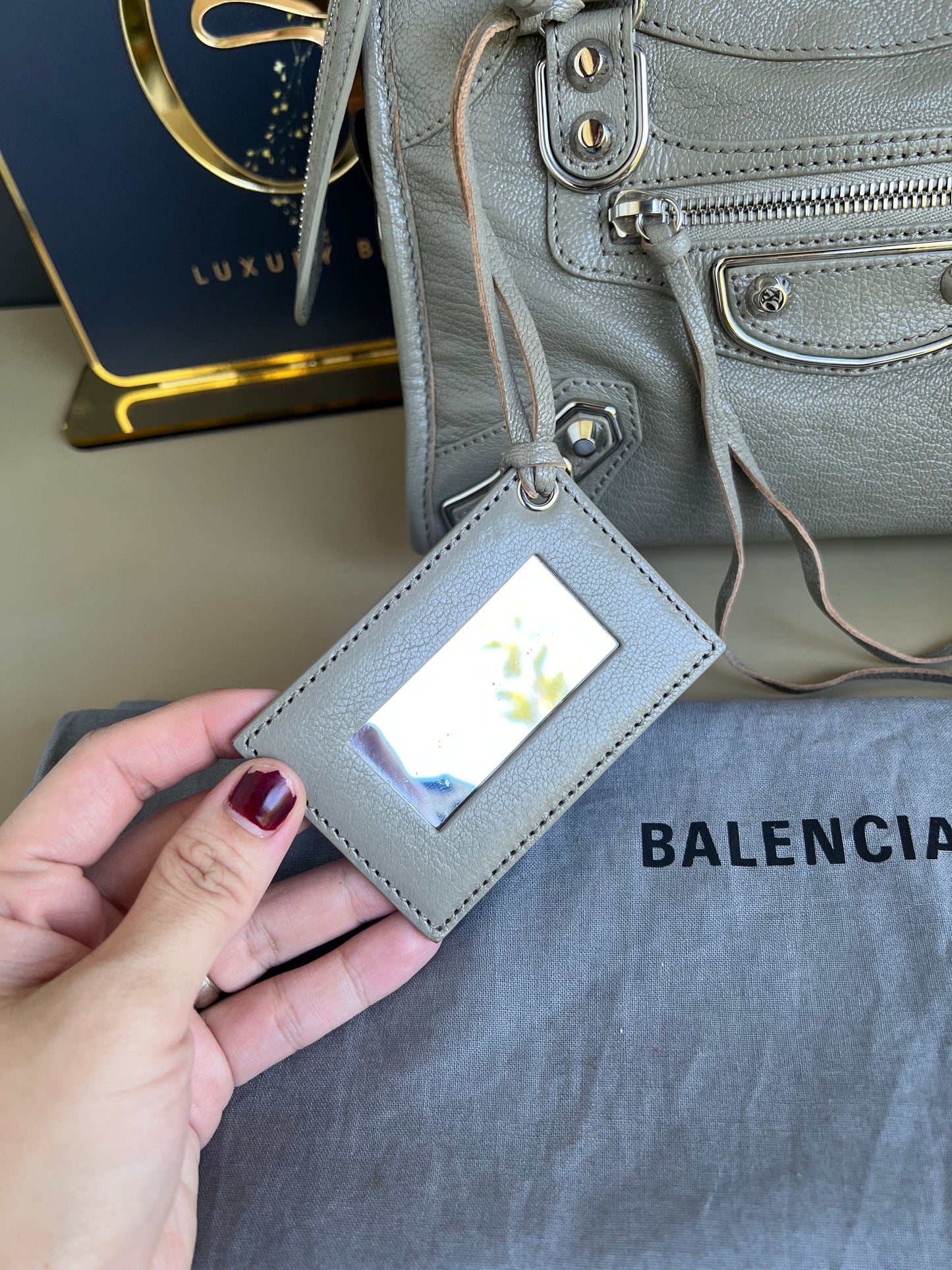 BALENCIAGA METALLIC EDGE MINI