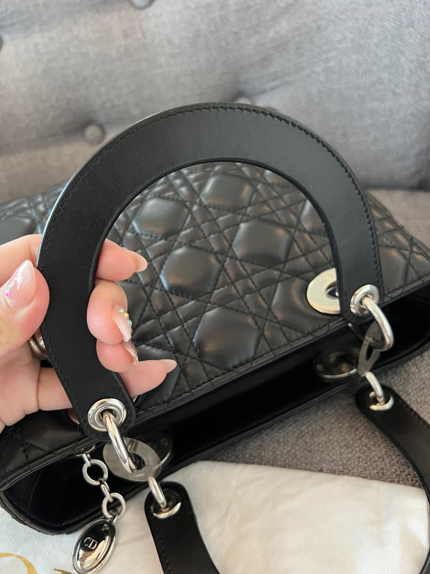 LADY DIOR MEDIUM BLACK