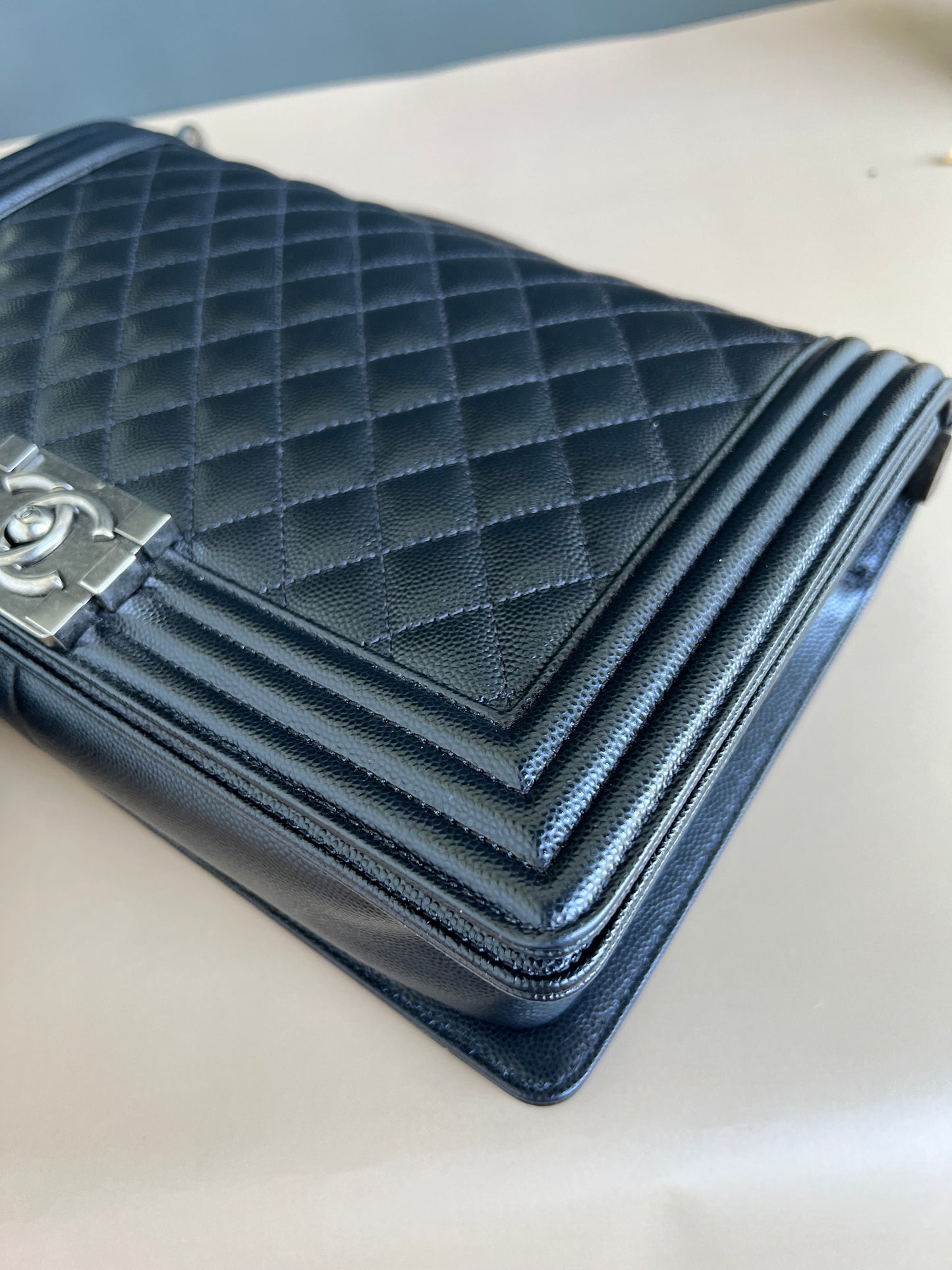 CHANEL LE BOY NEW MEDIUM CAVIAR