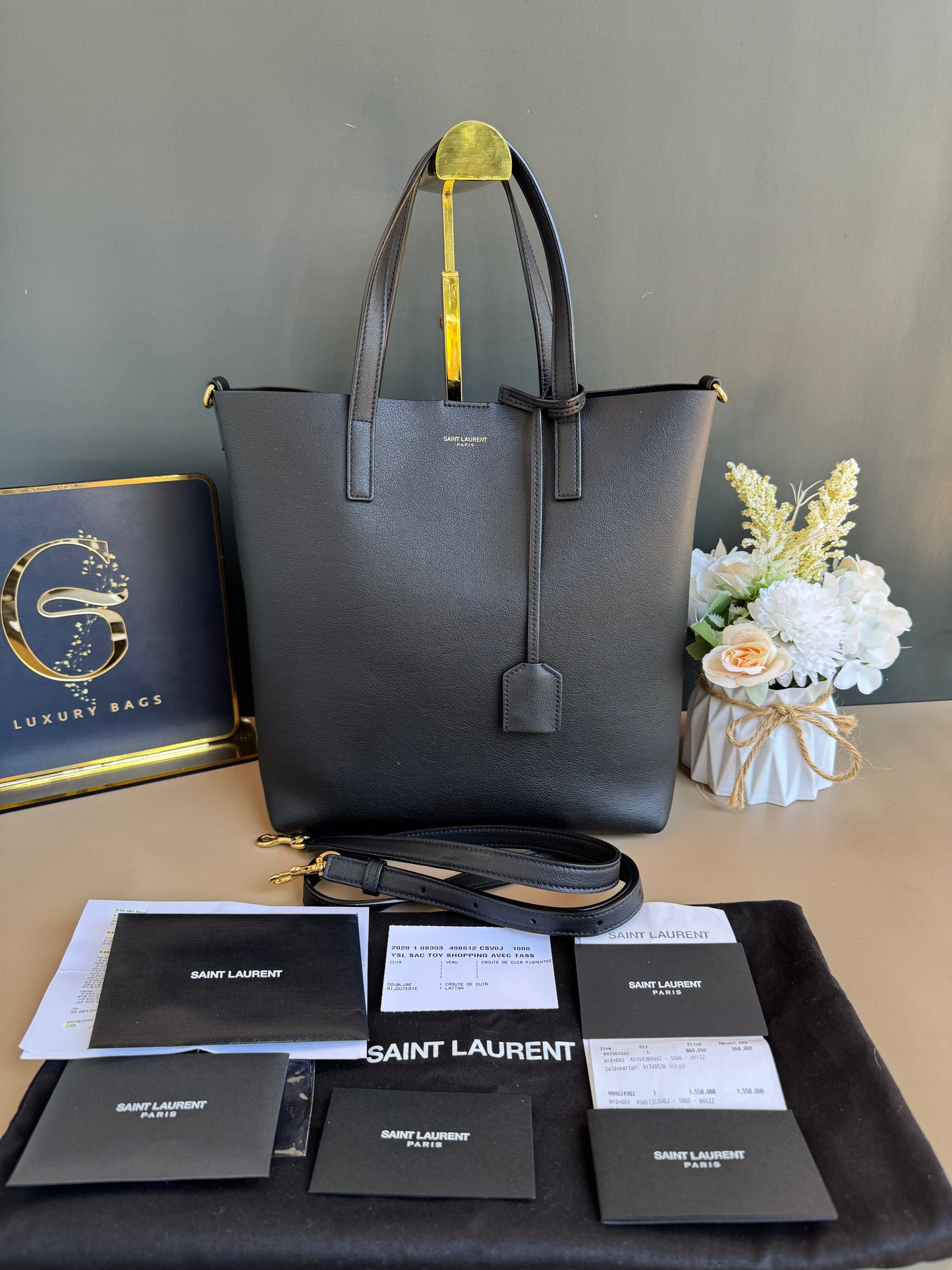 YSL VERTICAL TOTE