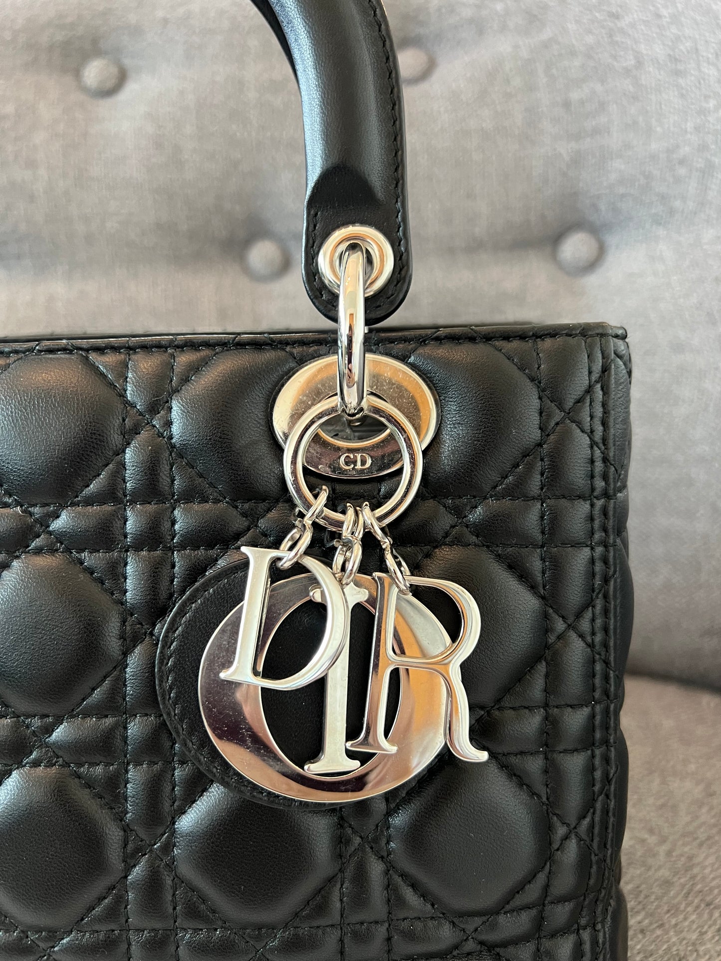 LADY DIOR MEDIUM BLACK