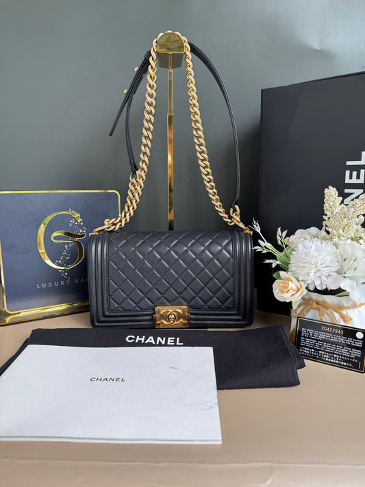 CHANEL LE BOY OLD MEDIUM LAMBSKIN