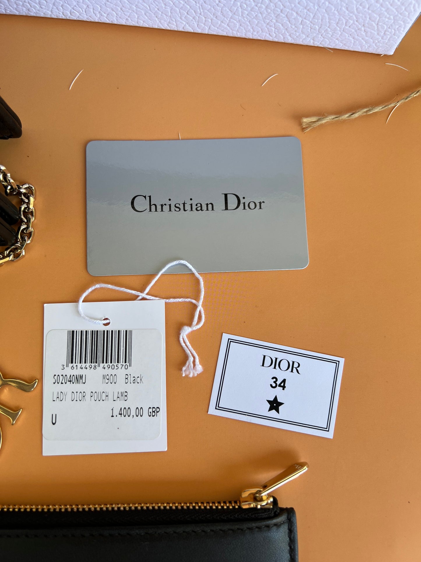 CHRISTIAN DIOR WALLET ON CHAIN