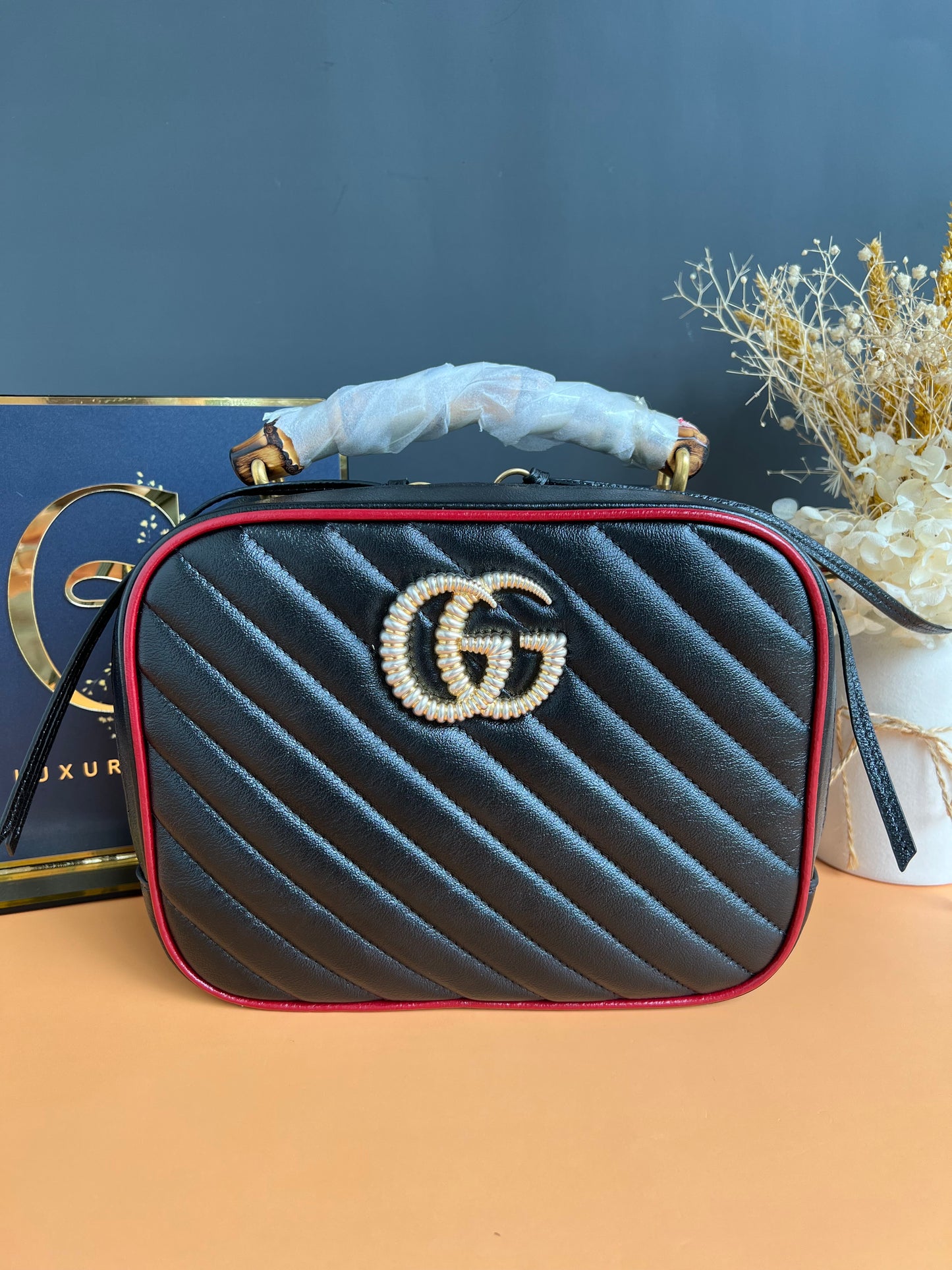 GUCCI MARMONT BAMBOO TOP HANDLE