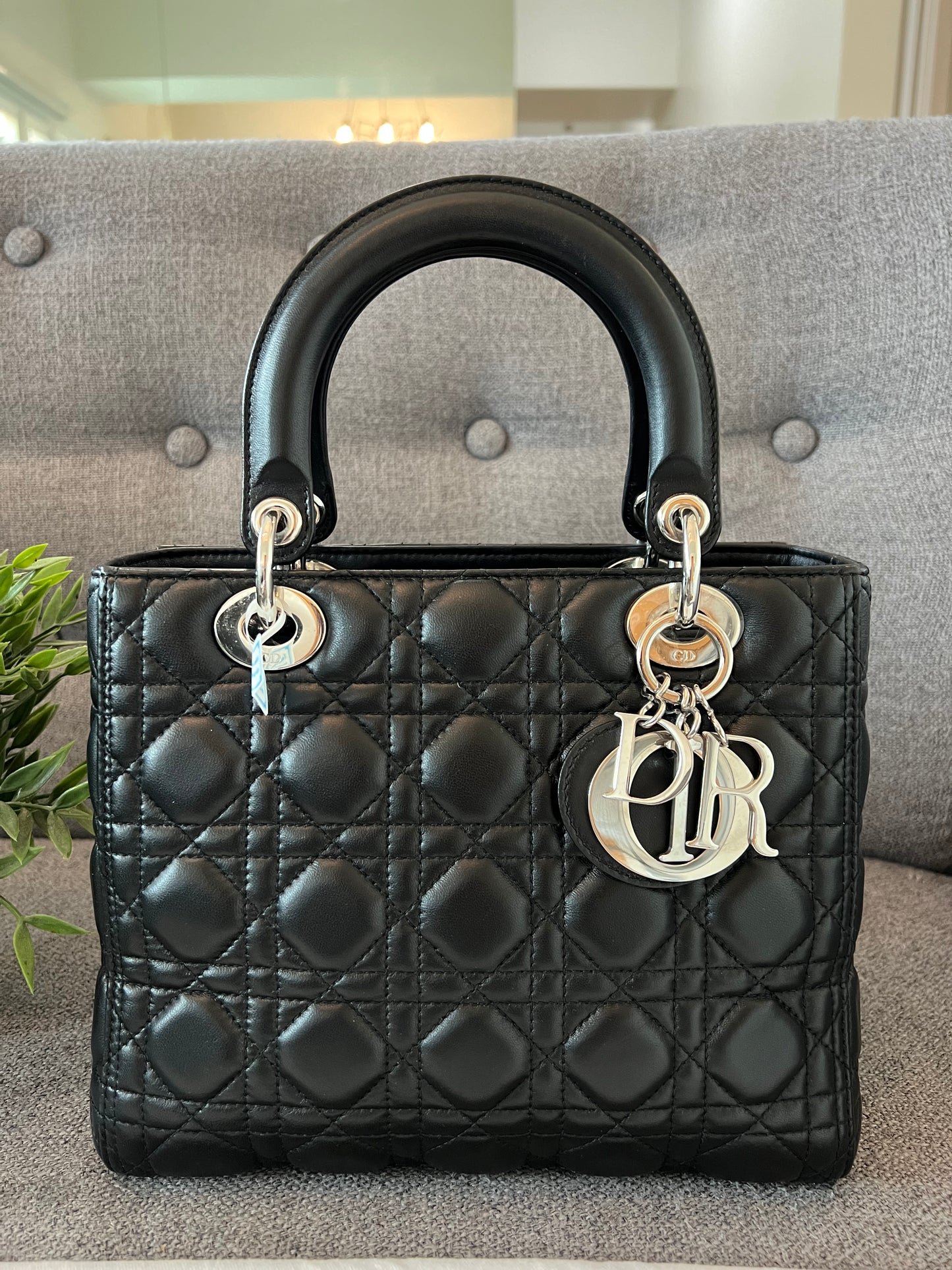 LADY DIOR MEDIUM BLACK