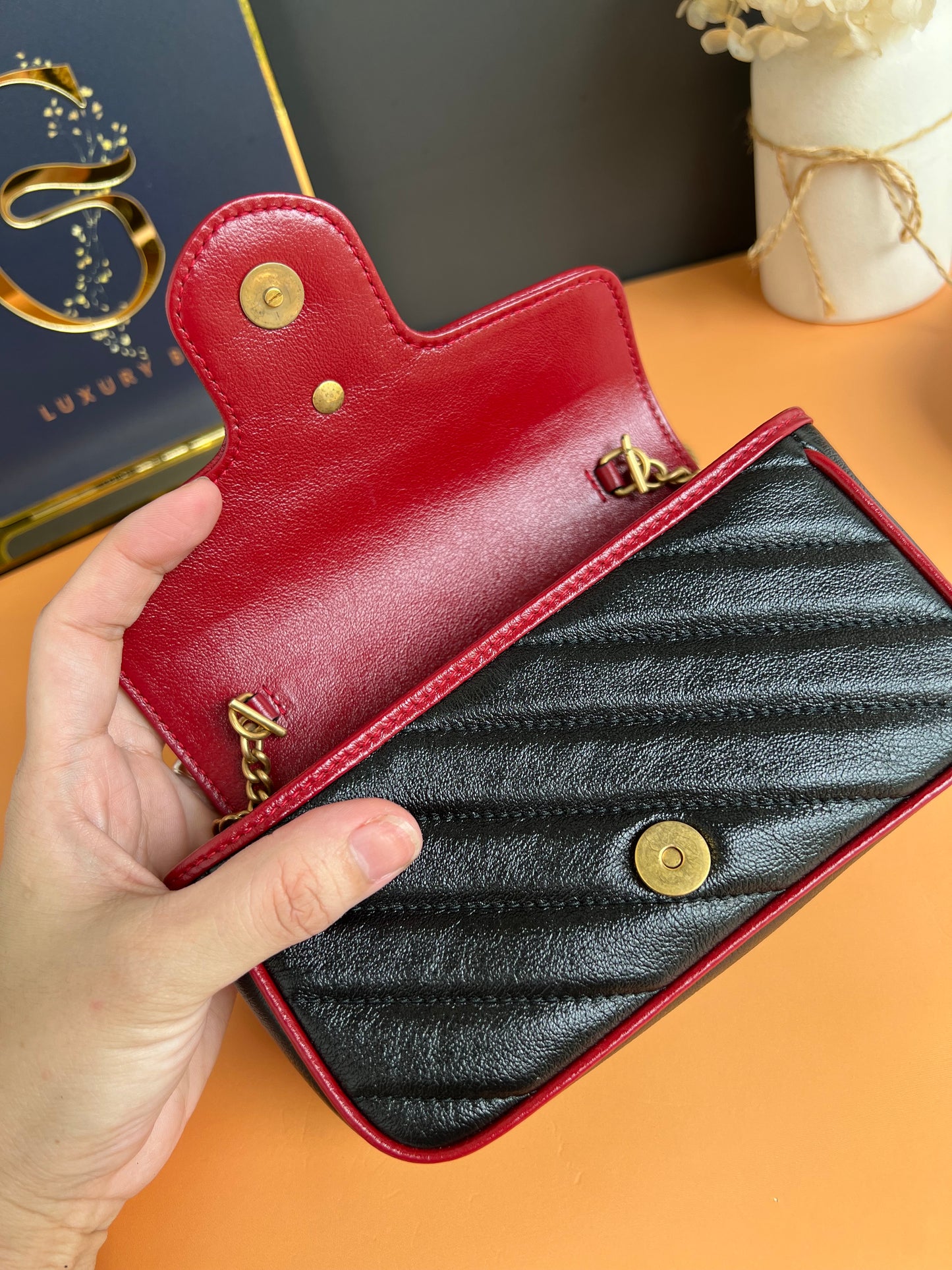 GUCCI MARMONT MINI FLAP