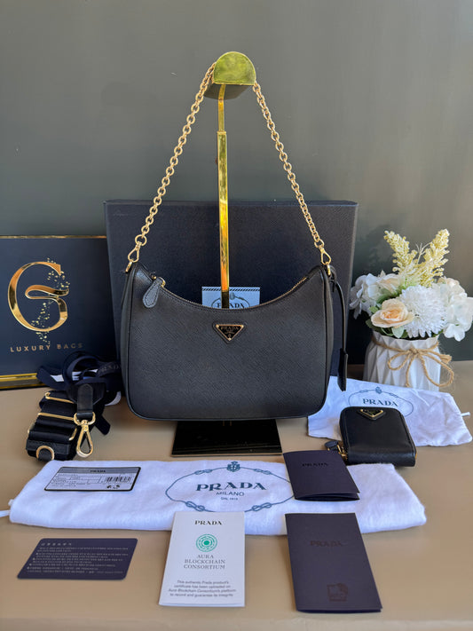 PRADA MULTI POCHETTE SAFFIANO