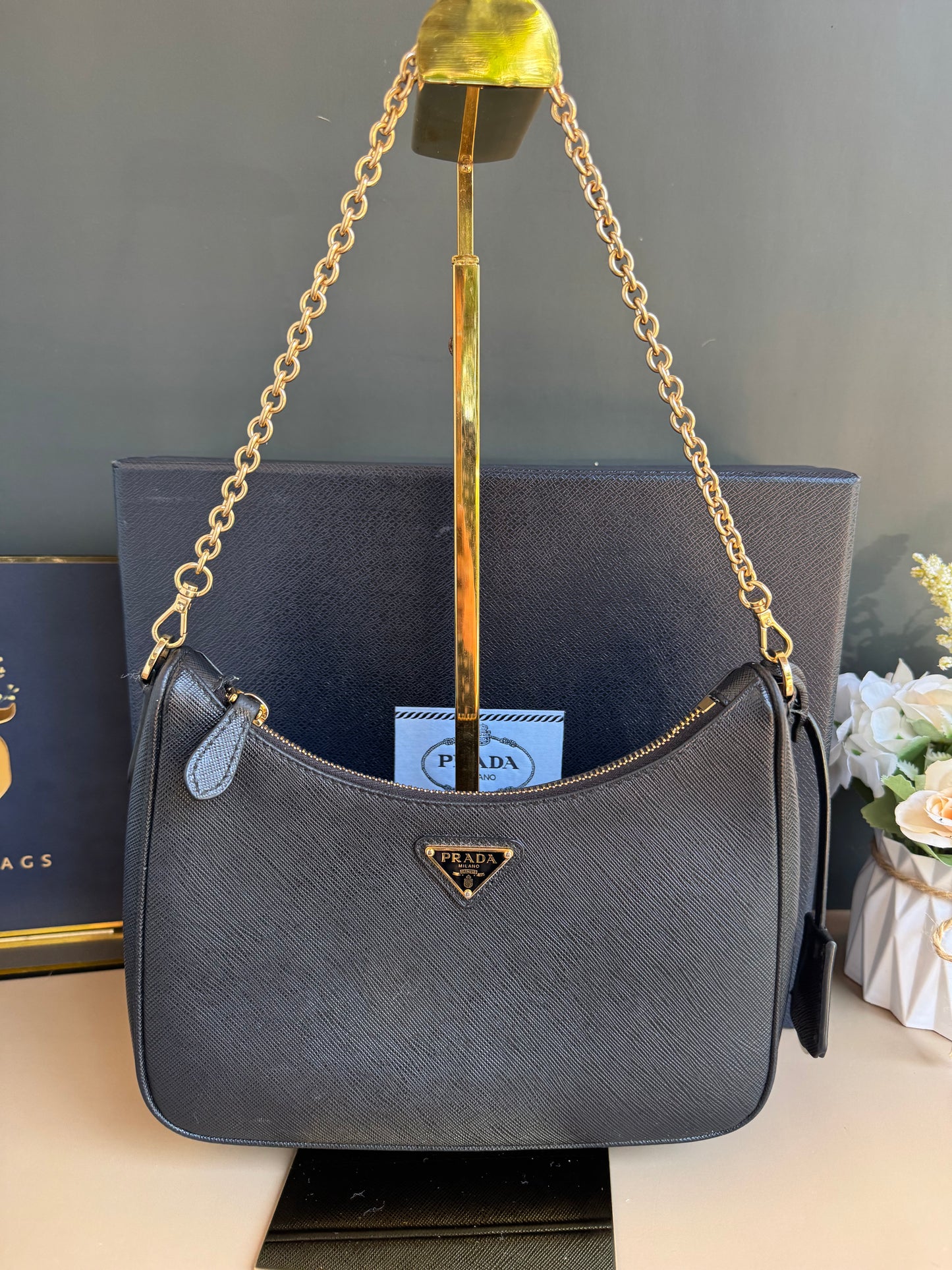 PRADA MULTI POCHETTE SAFFIANO