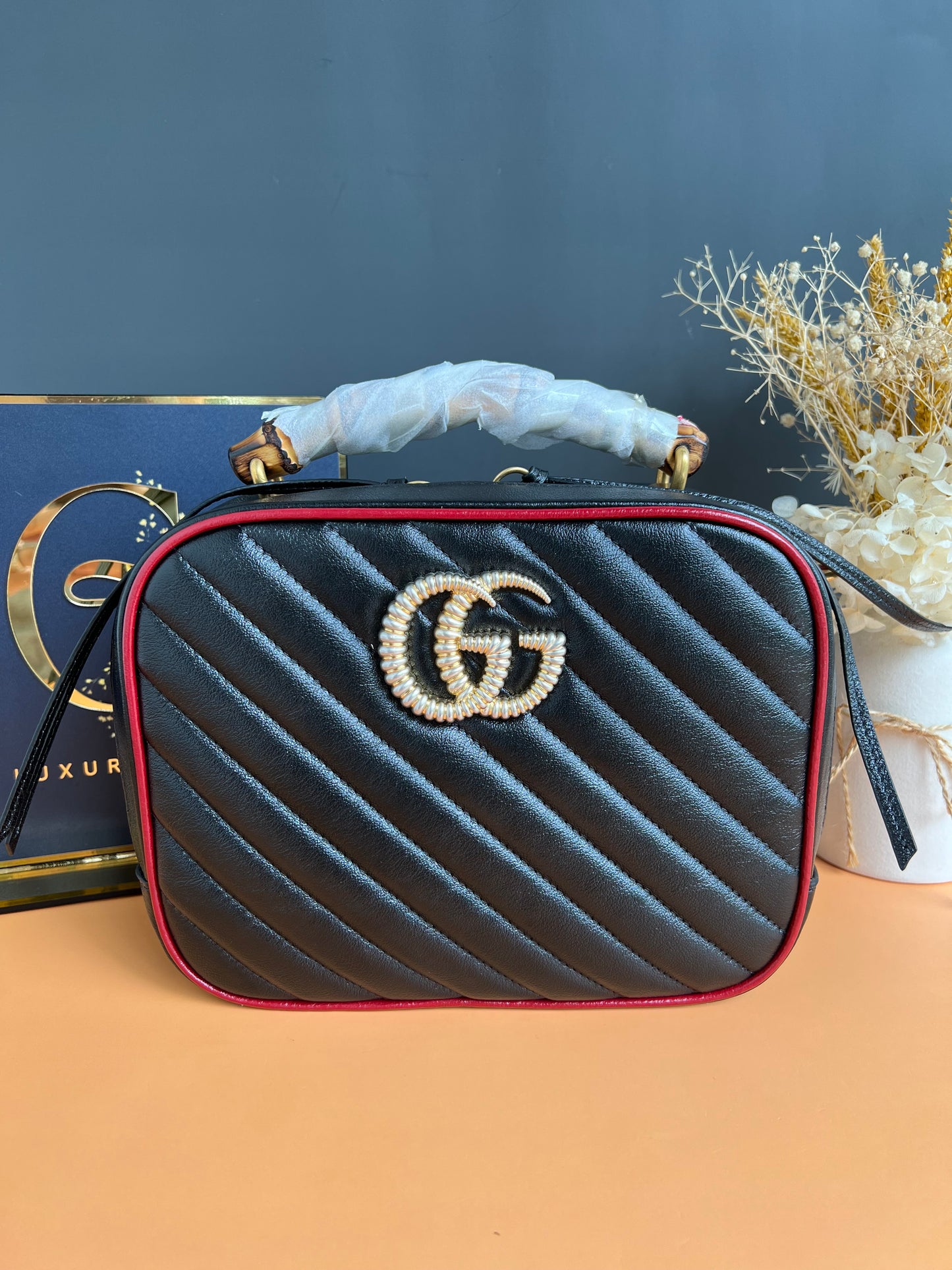 GUCCI MARMONT BAMBOO TOP HANDLE