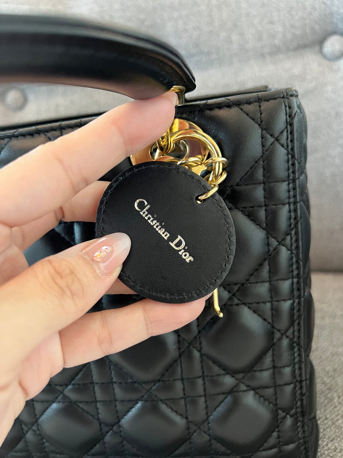 LADY DIOR MEDIUM BLACK