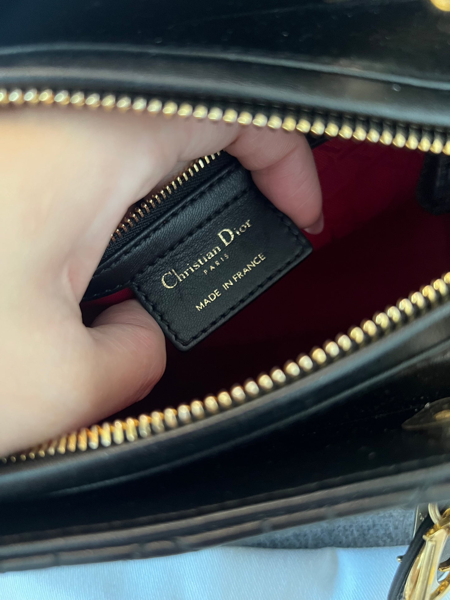 LADY DIOR MEDIUM BLACK