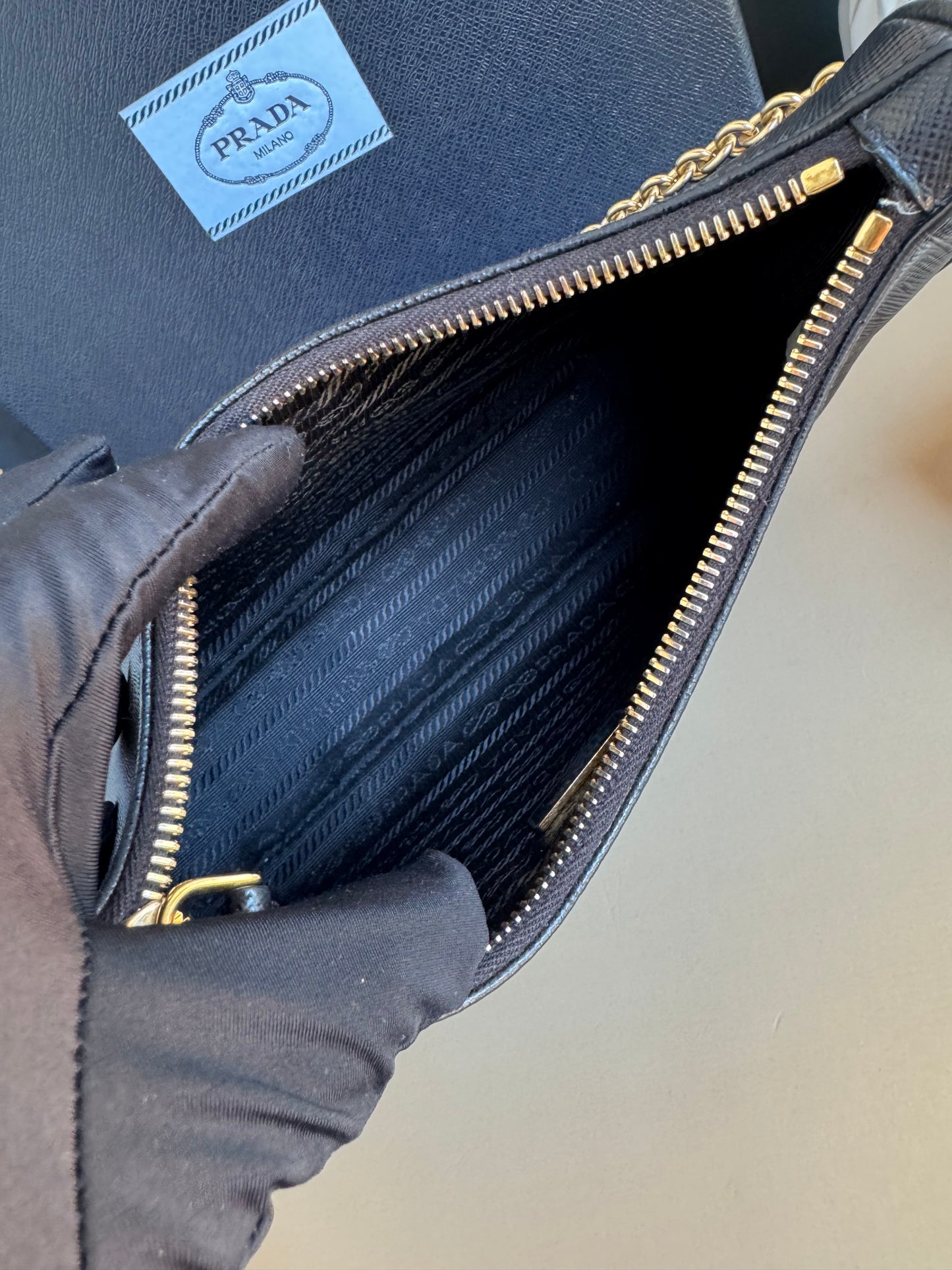 PRADA MULTI POCHETTE SAFFIANO