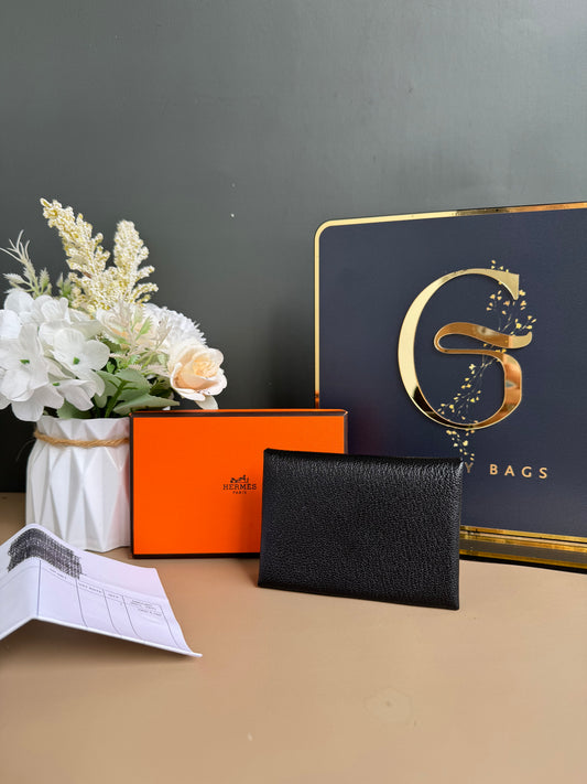 Brandnew HERMES Calvi Duo Compact card holder