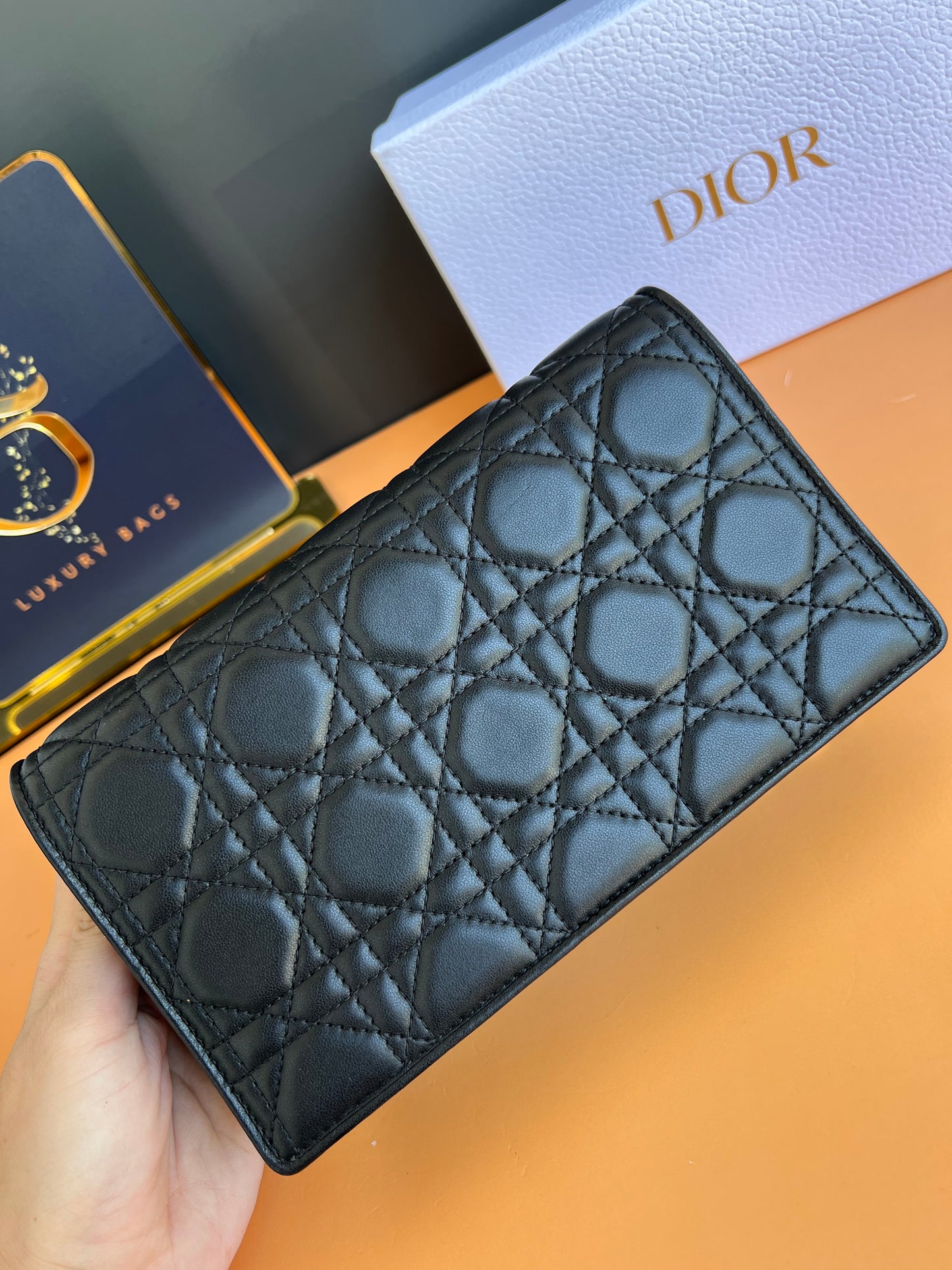 CHRISTIAN DIOR WALLET ON CHAIN