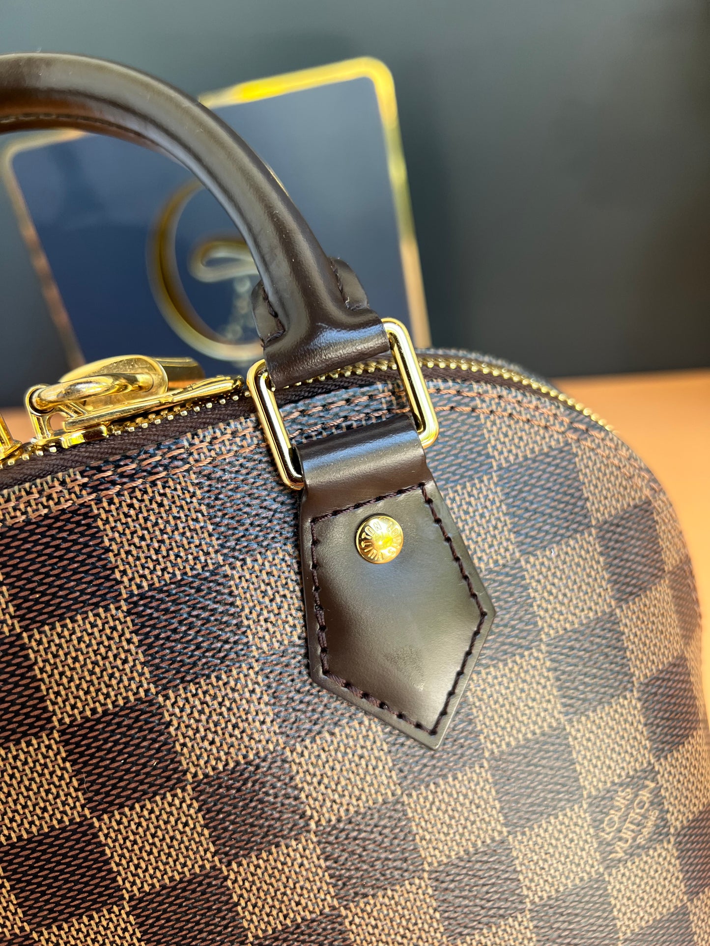 LOUIS VUITTON BB ALMA DAMIER EBENE