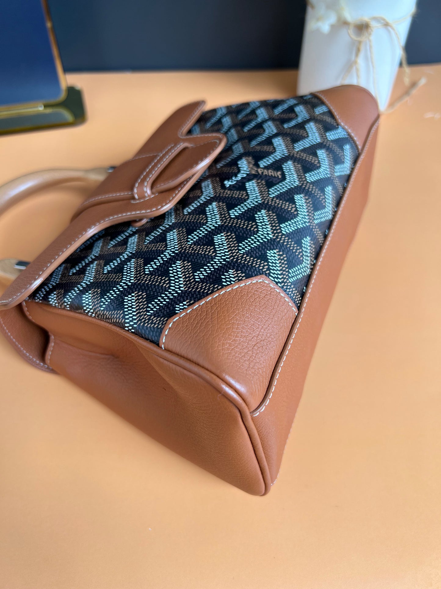 GOYARD MINI SAIGON BLACK/TAN