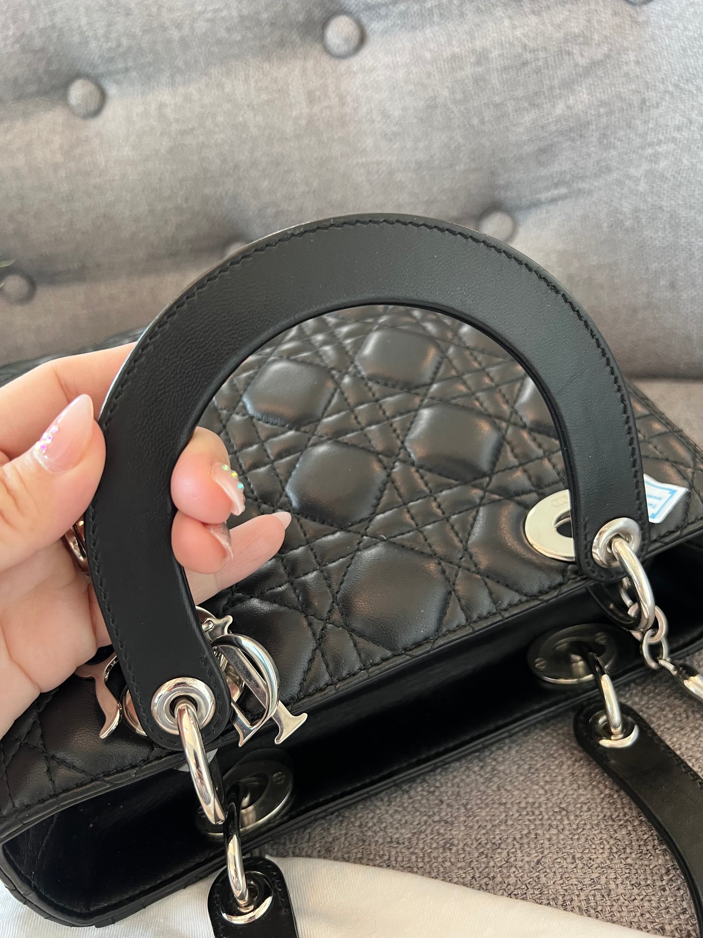 LADY DIOR MEDIUM BLACK