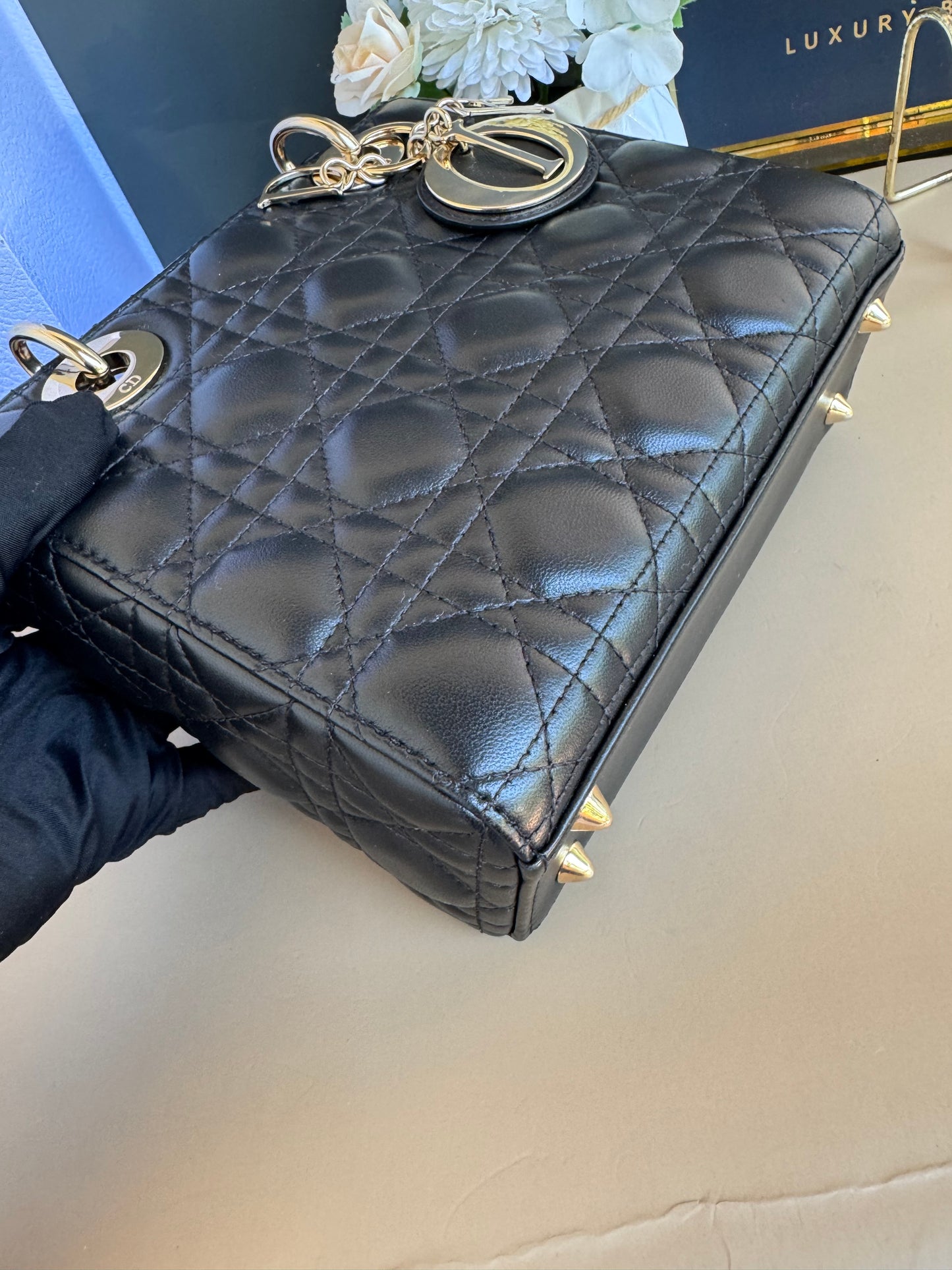 LADY DIOR SMALL LAMBSKIN GHW