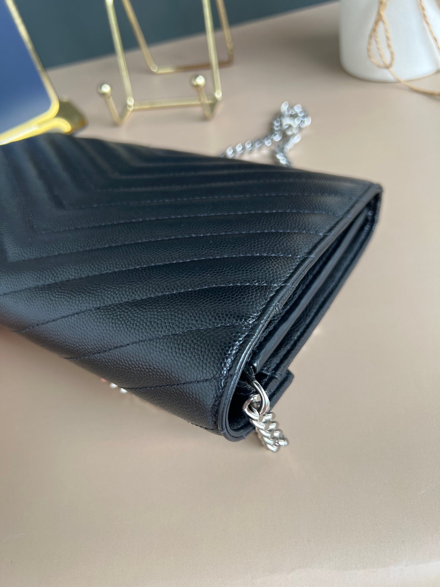 YSL WALLET ON CHAIN MEDIUM