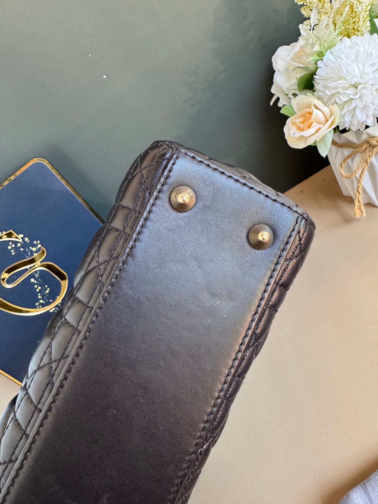 LADY DIOR SMALL LAMBSKIN GHW