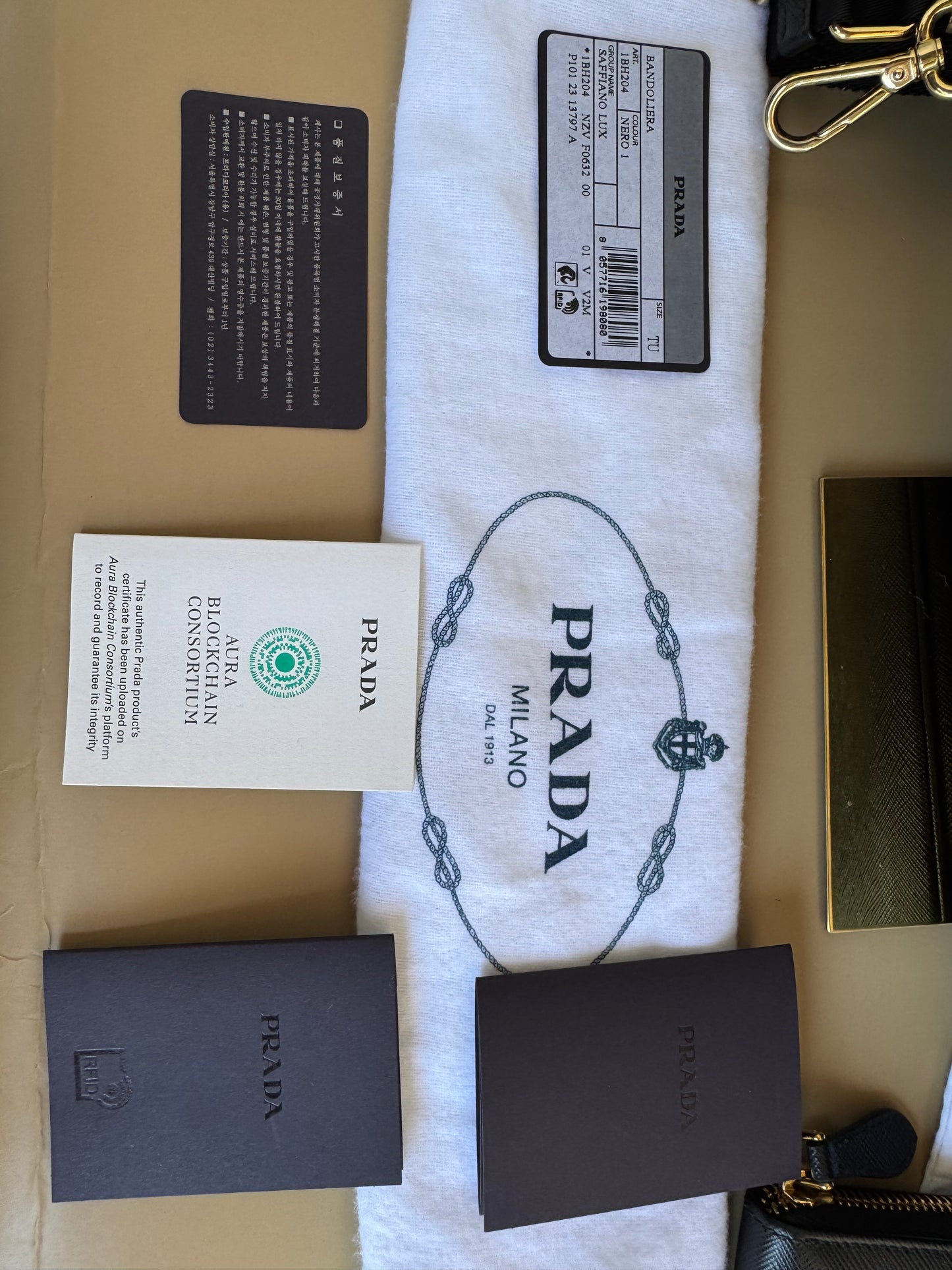 PRADA MULTI POCHETTE SAFFIANO