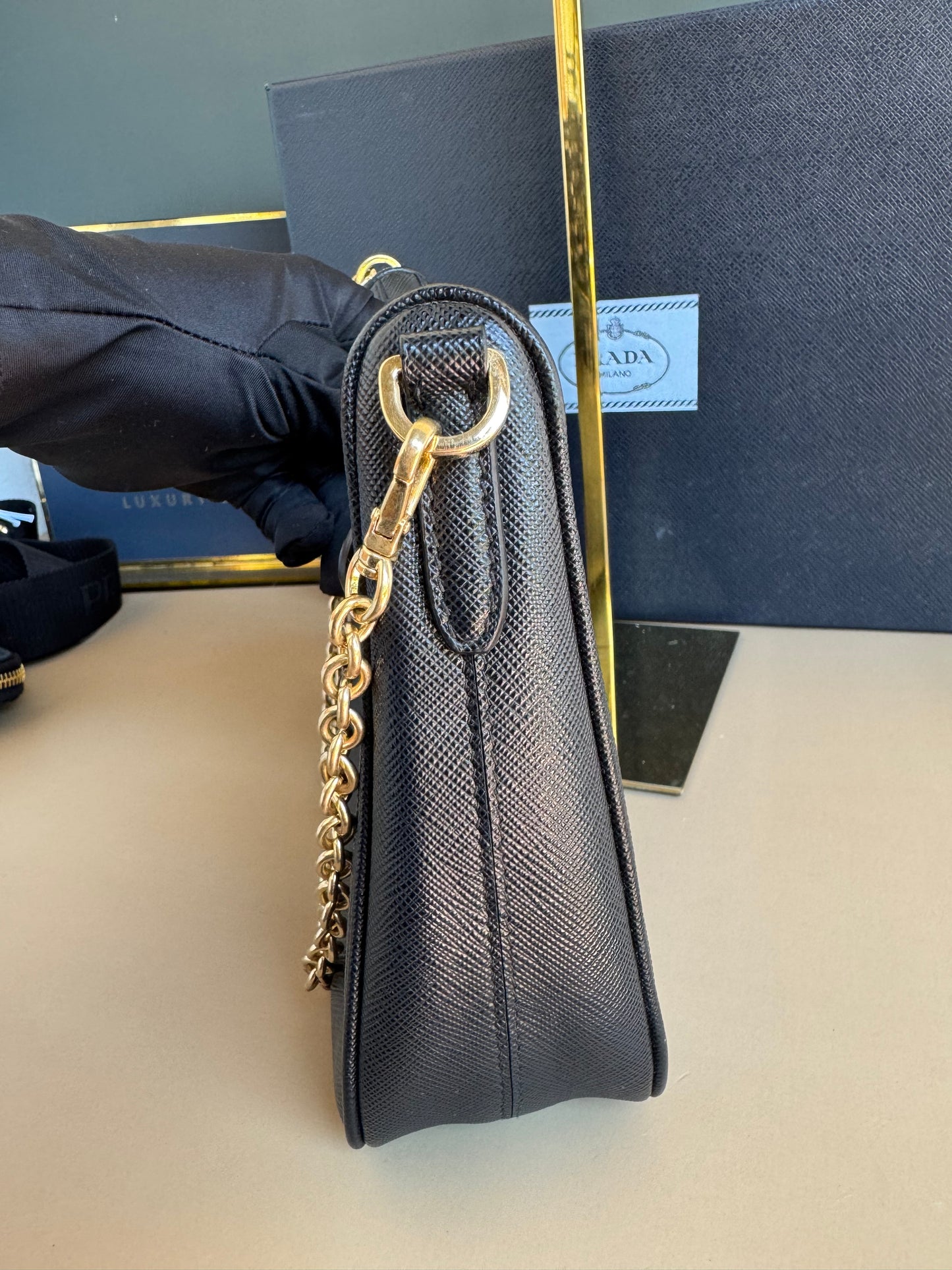 PRADA MULTI POCHETTE SAFFIANO