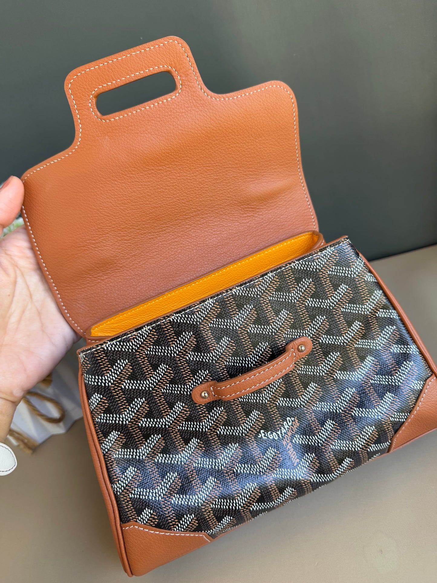 GOYARD MII SAIGON TAN/BLACK