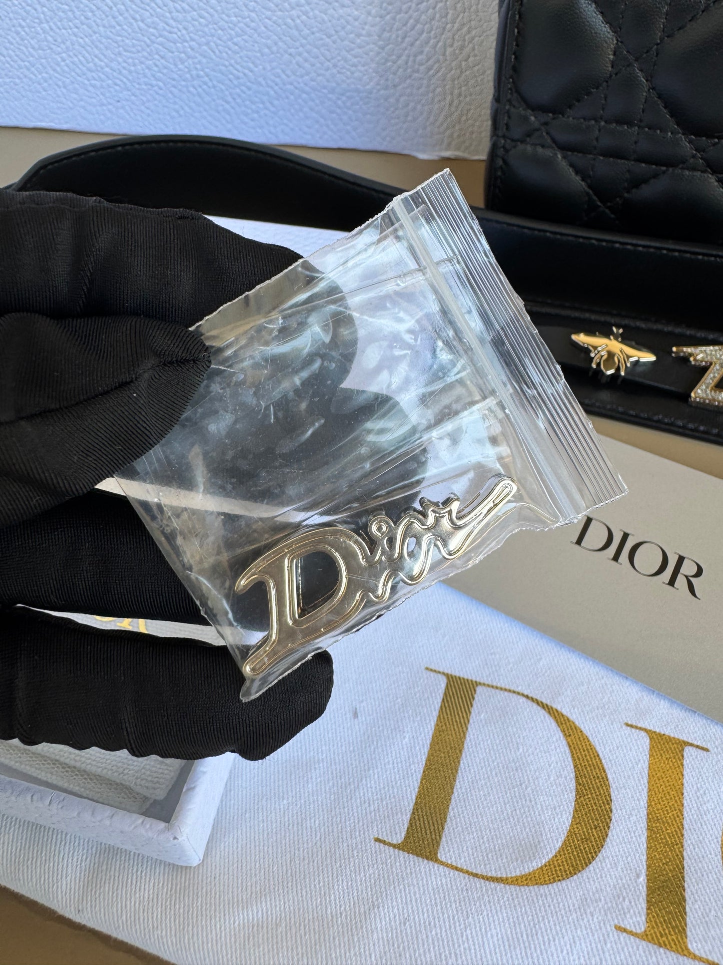 LADY DIOR SMALL LAMBSKIN GHW