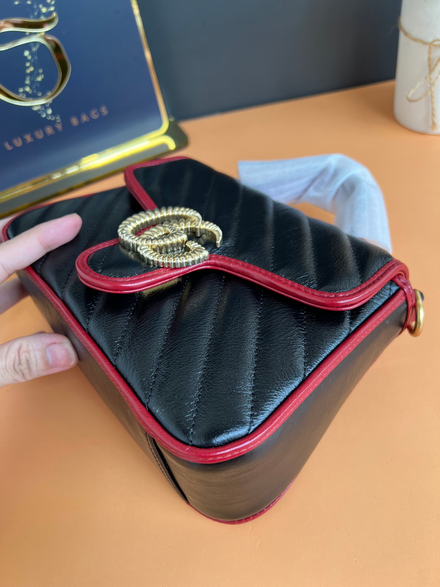 GUCCI MARMONT TOP HANDLE MINI