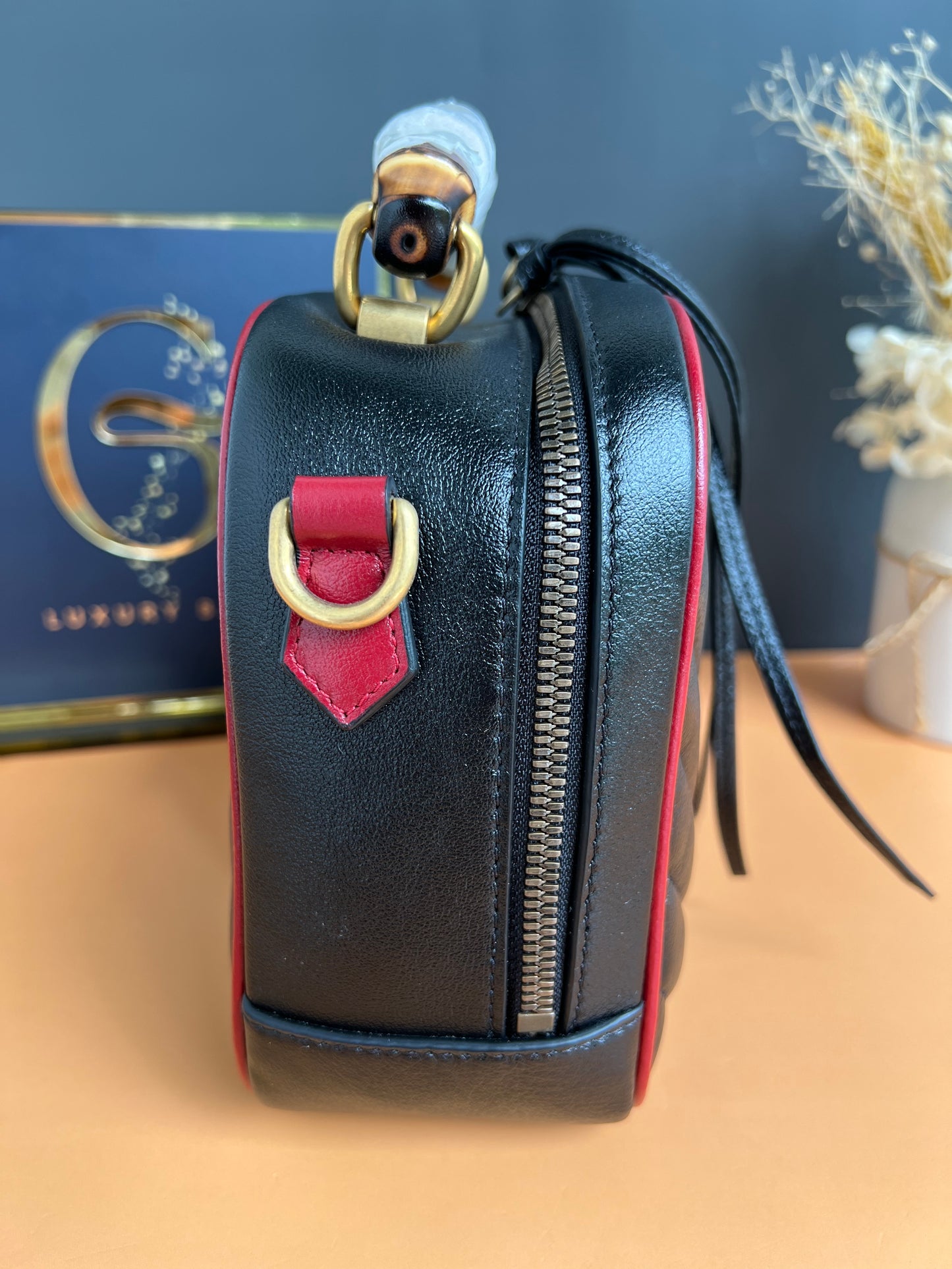 GUCCI MARMONT BAMBOO TOP HANDLE