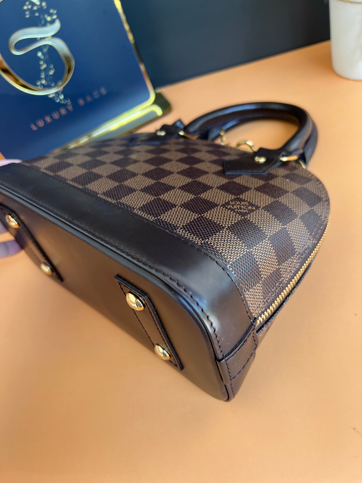 LOUIS VUITTON BB ALMA DAMIER EBENE