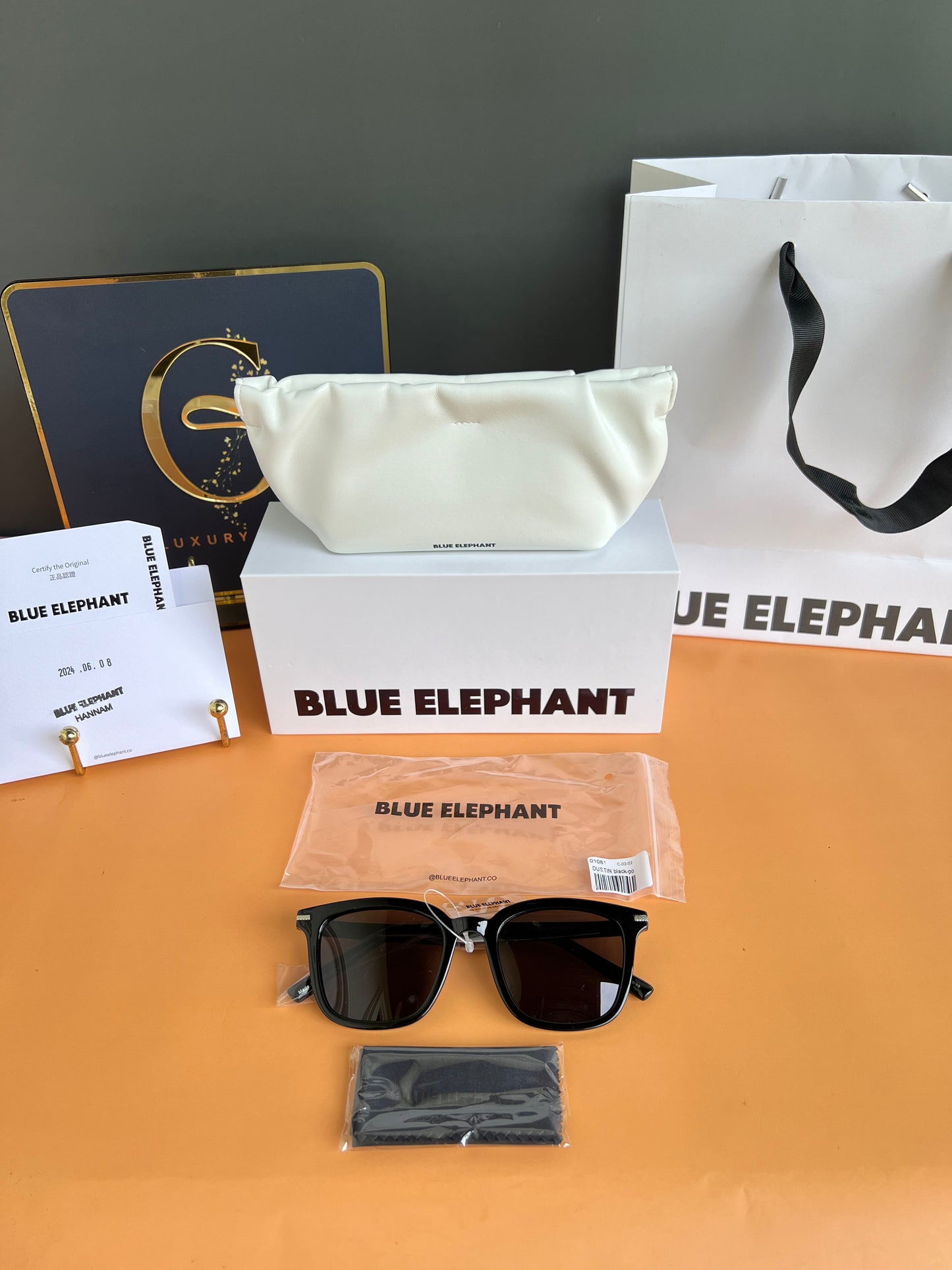 BLUE ELEPHANT SUNGLASSES DUSTIN BLACK