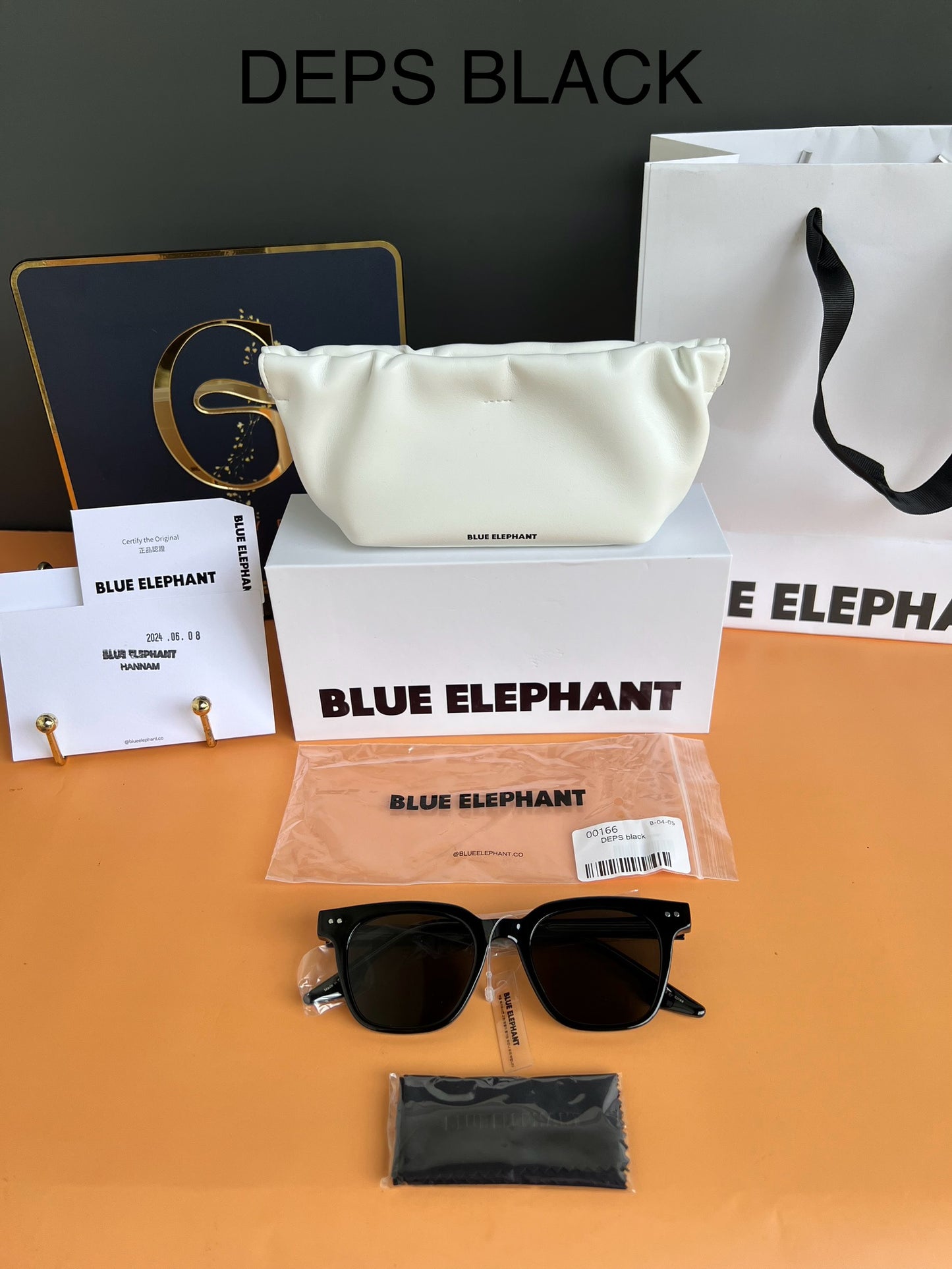 BLUE ELEPHANT SUNGLASSES DEPS BLACK