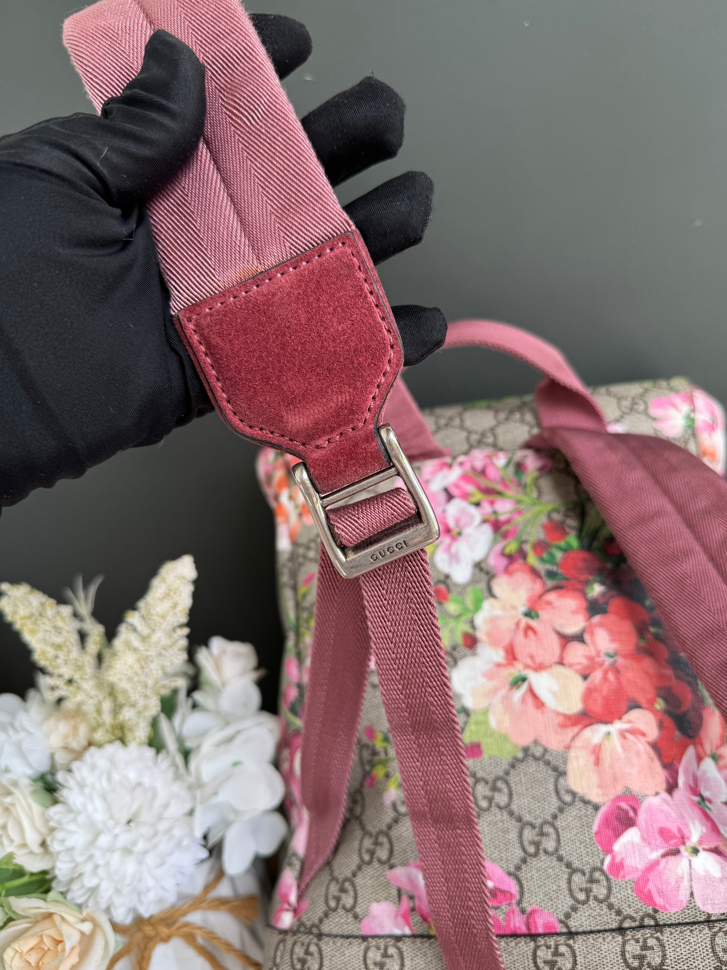 GUCCI FLORAL BACKPACK