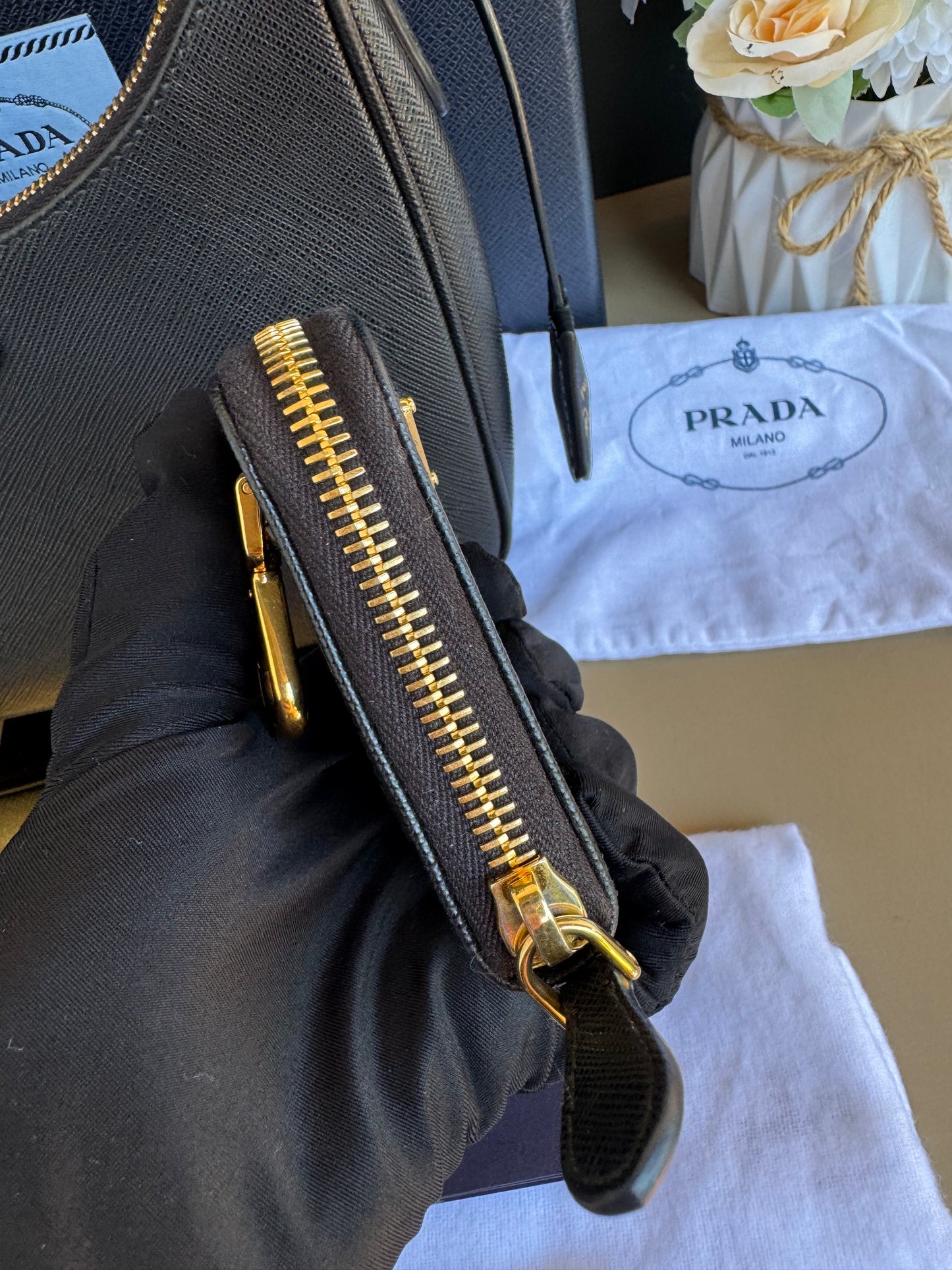 PRADA MULTI POCHETTE SAFFIANO