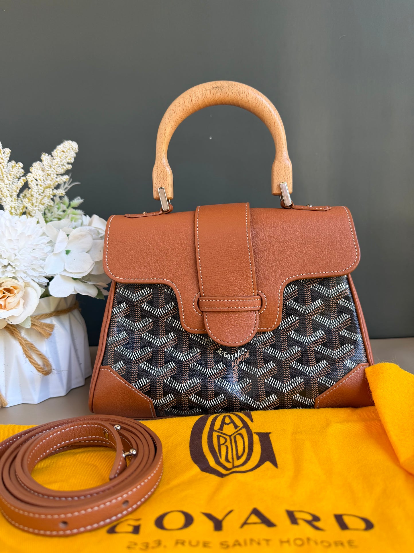 GOYARD MII SAIGON TAN/BLACK