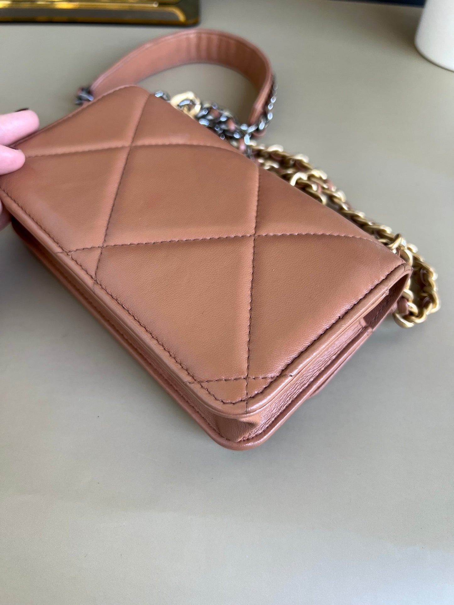 CHANEL C19 WALLET ON CHAIN