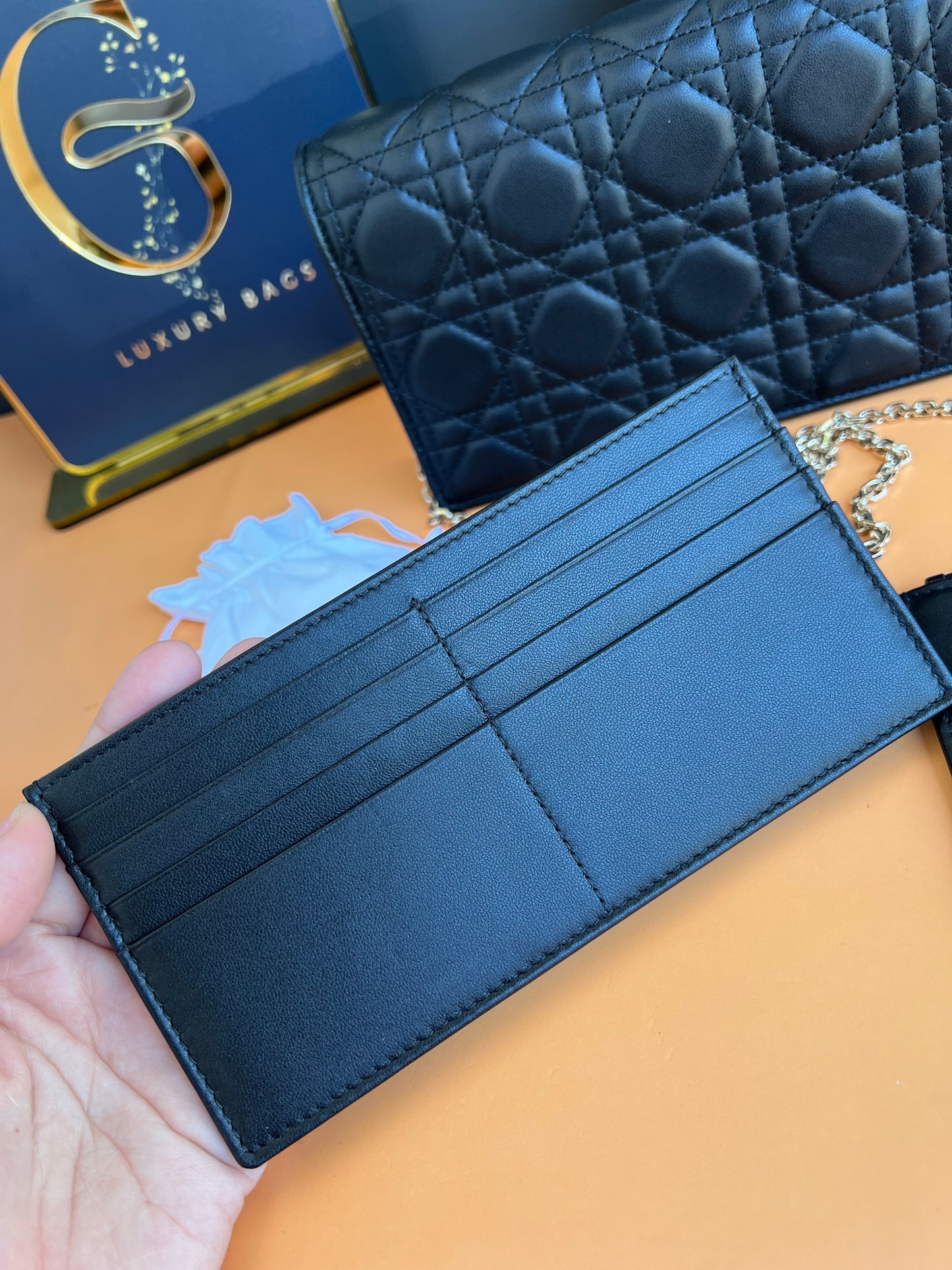 CHRISTIAN DIOR WALLET ON CHAIN