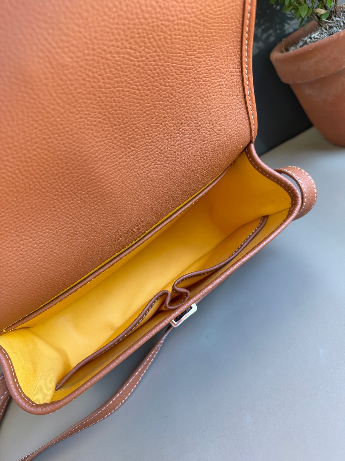 GOYARD BELVEDERE PM TAN/BLACK