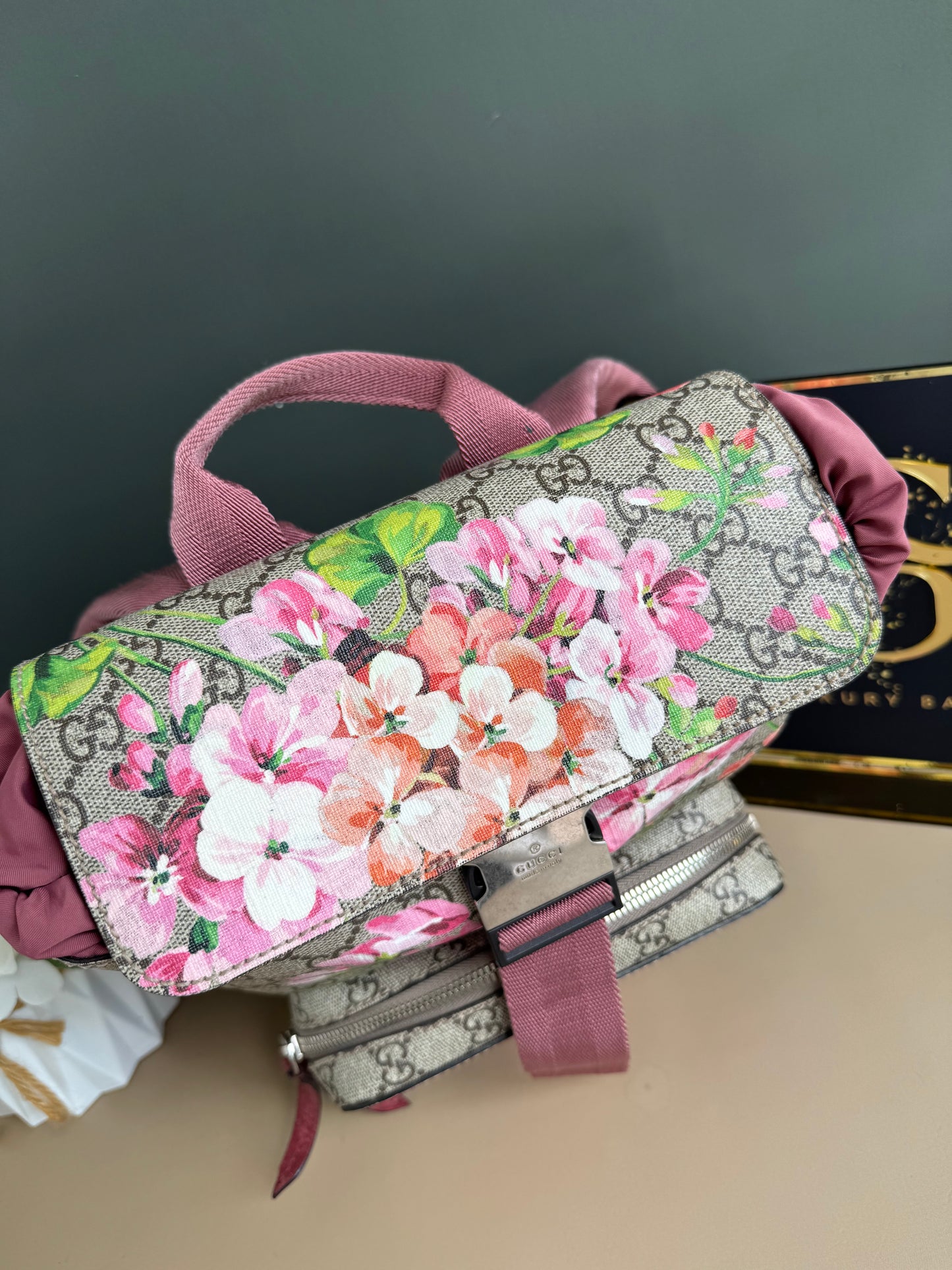 GUCCI FLORAL BACKPACK